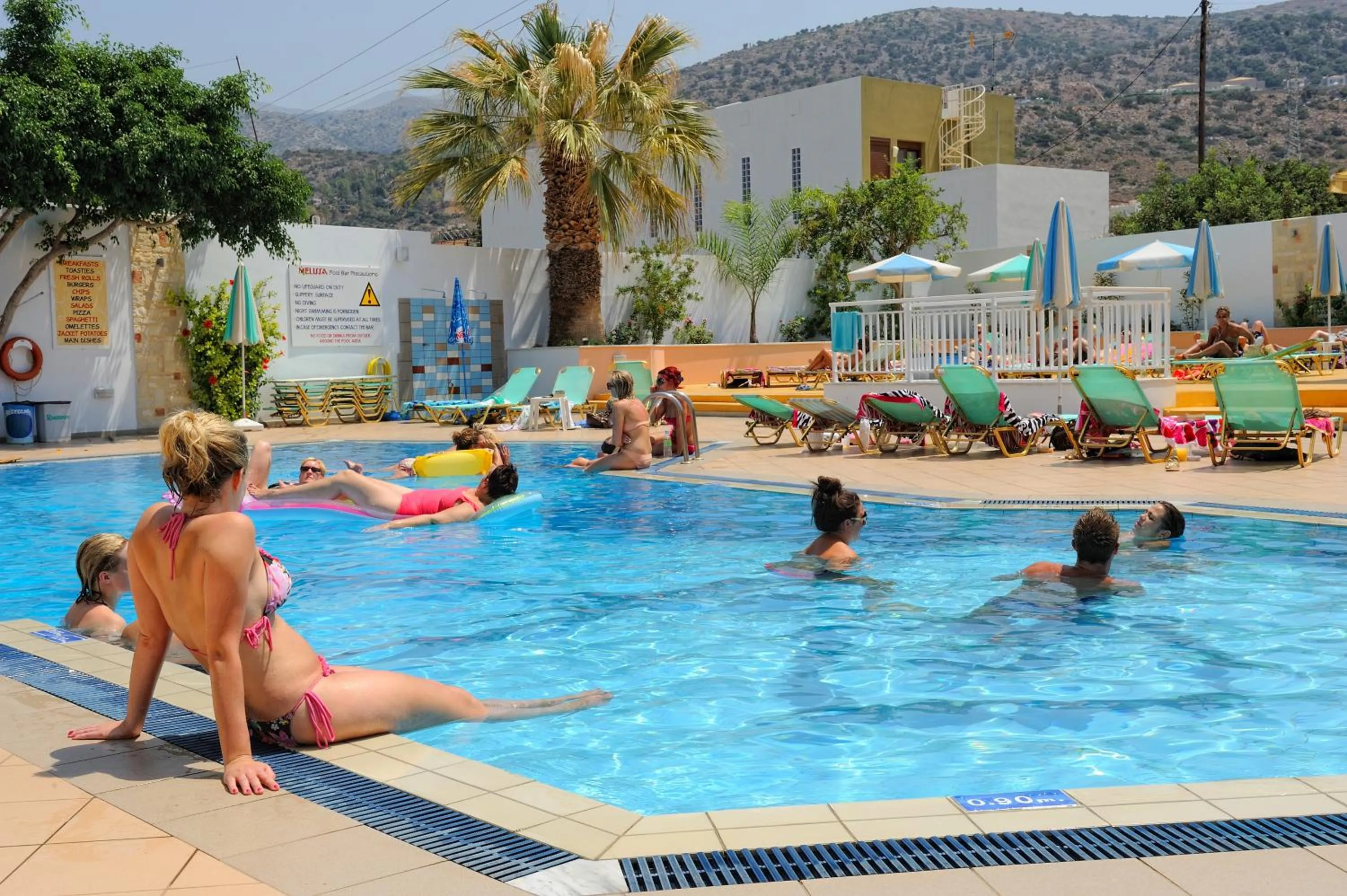 Swimming pool in Melissa Apartments, Studios & Suites