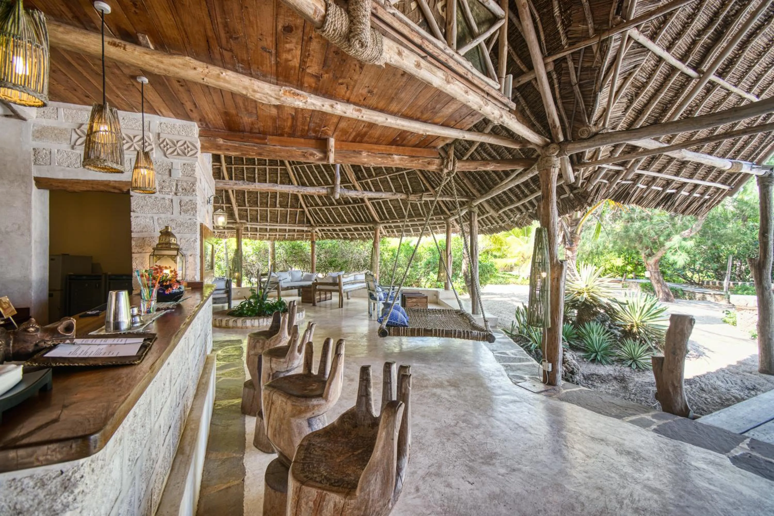 Restaurant/places to eat in The Charming Lonno Lodge Watamu