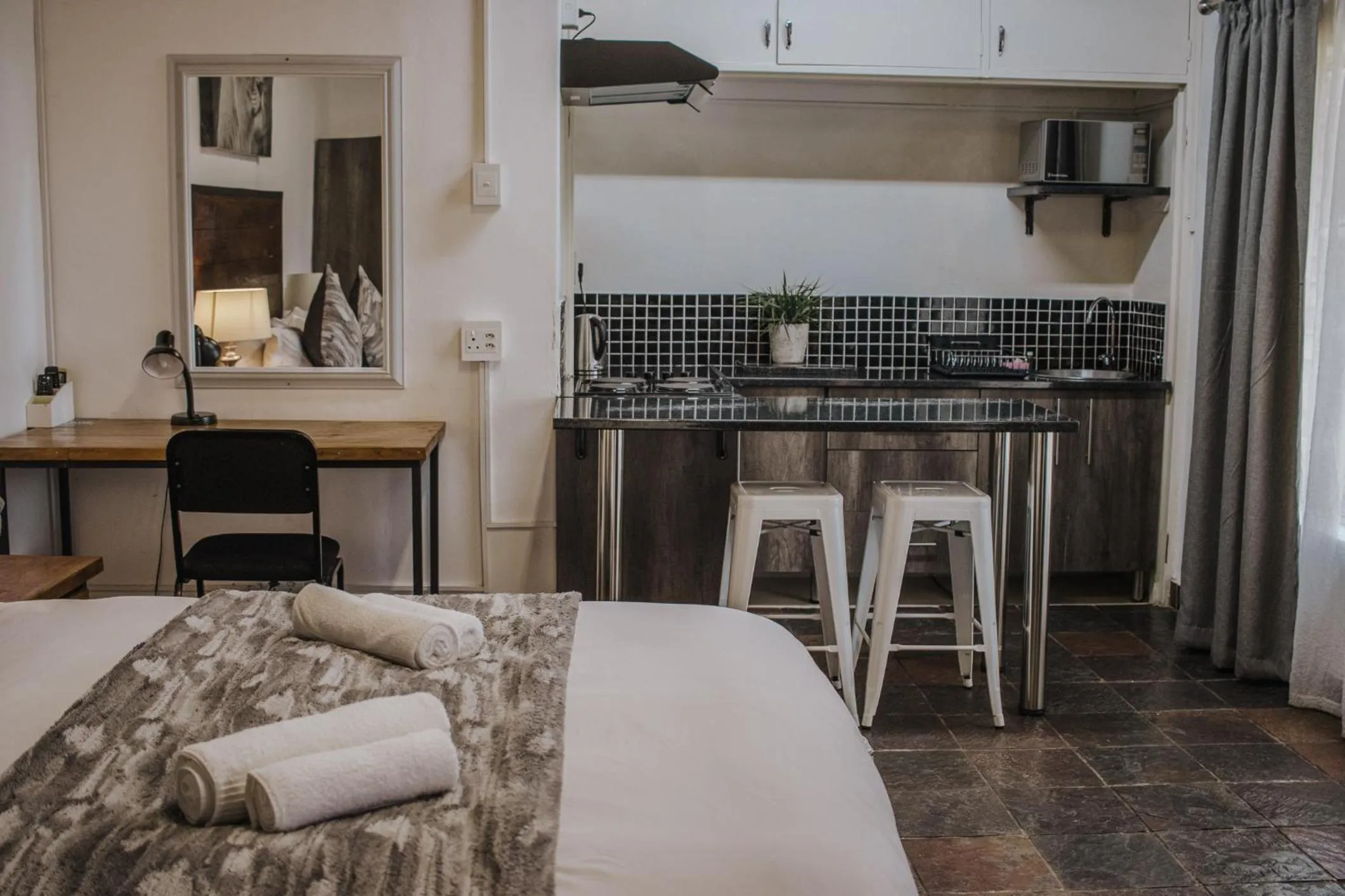 Kitchen or kitchenette in Casa Leitao Lodge