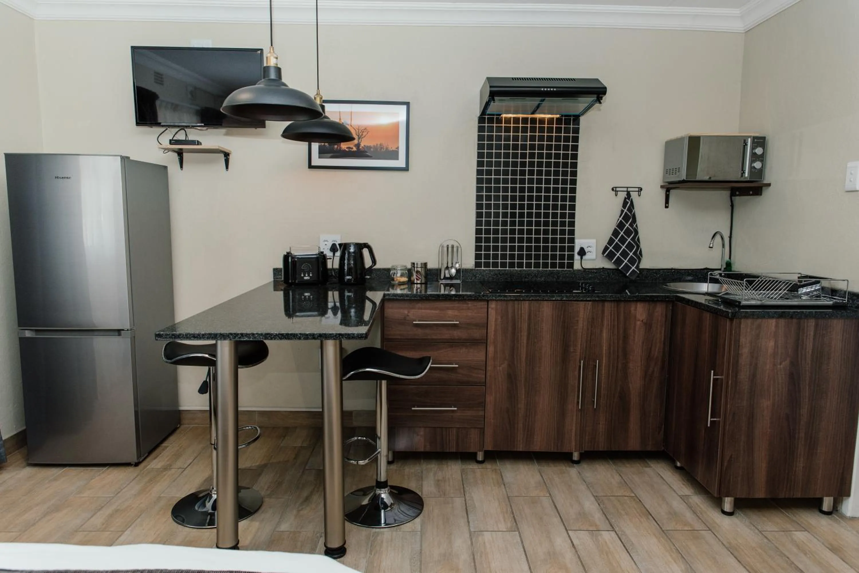 Kitchen or kitchenette in Casa Leitao Lodge