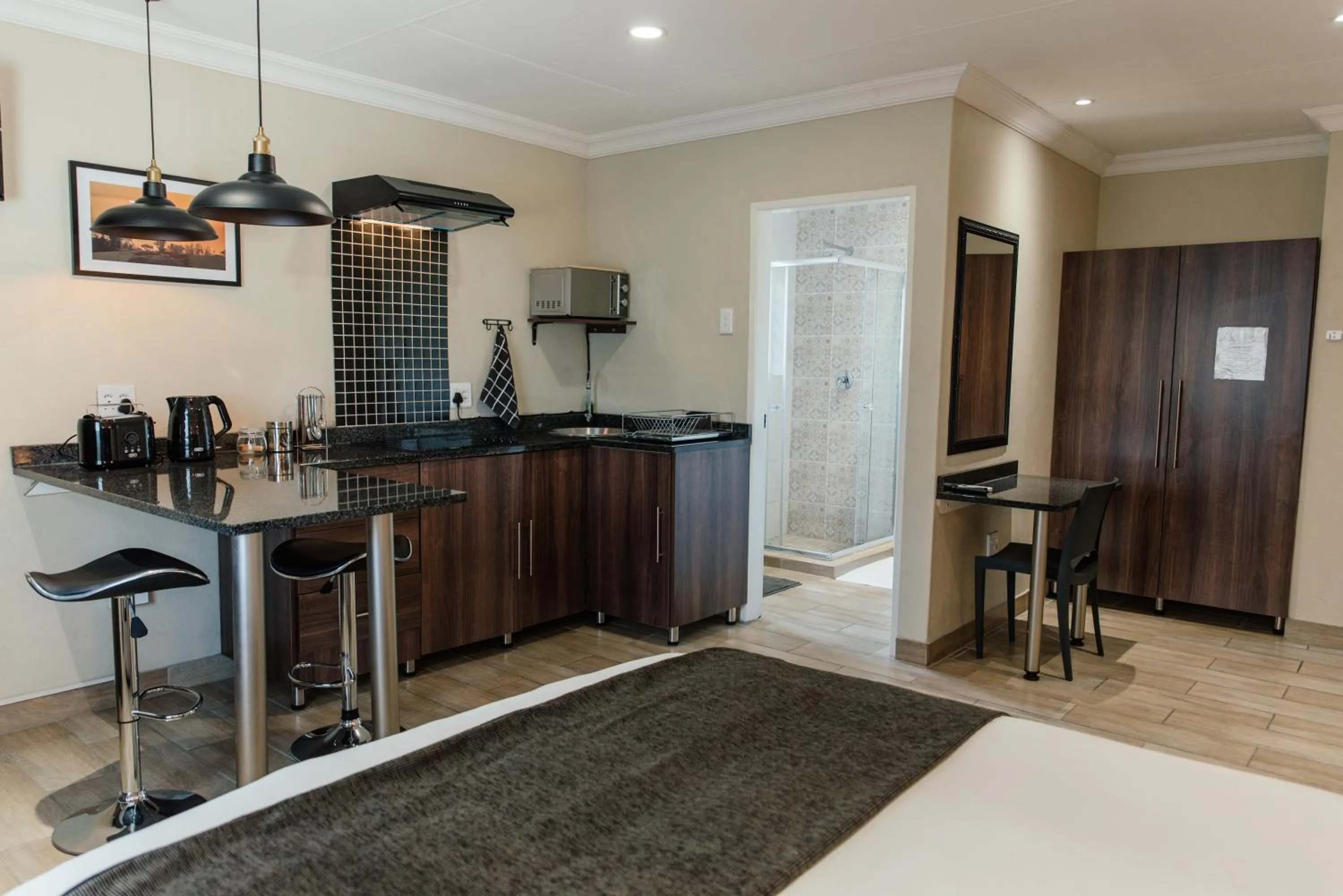 Kitchen or kitchenette in Casa Leitao Lodge