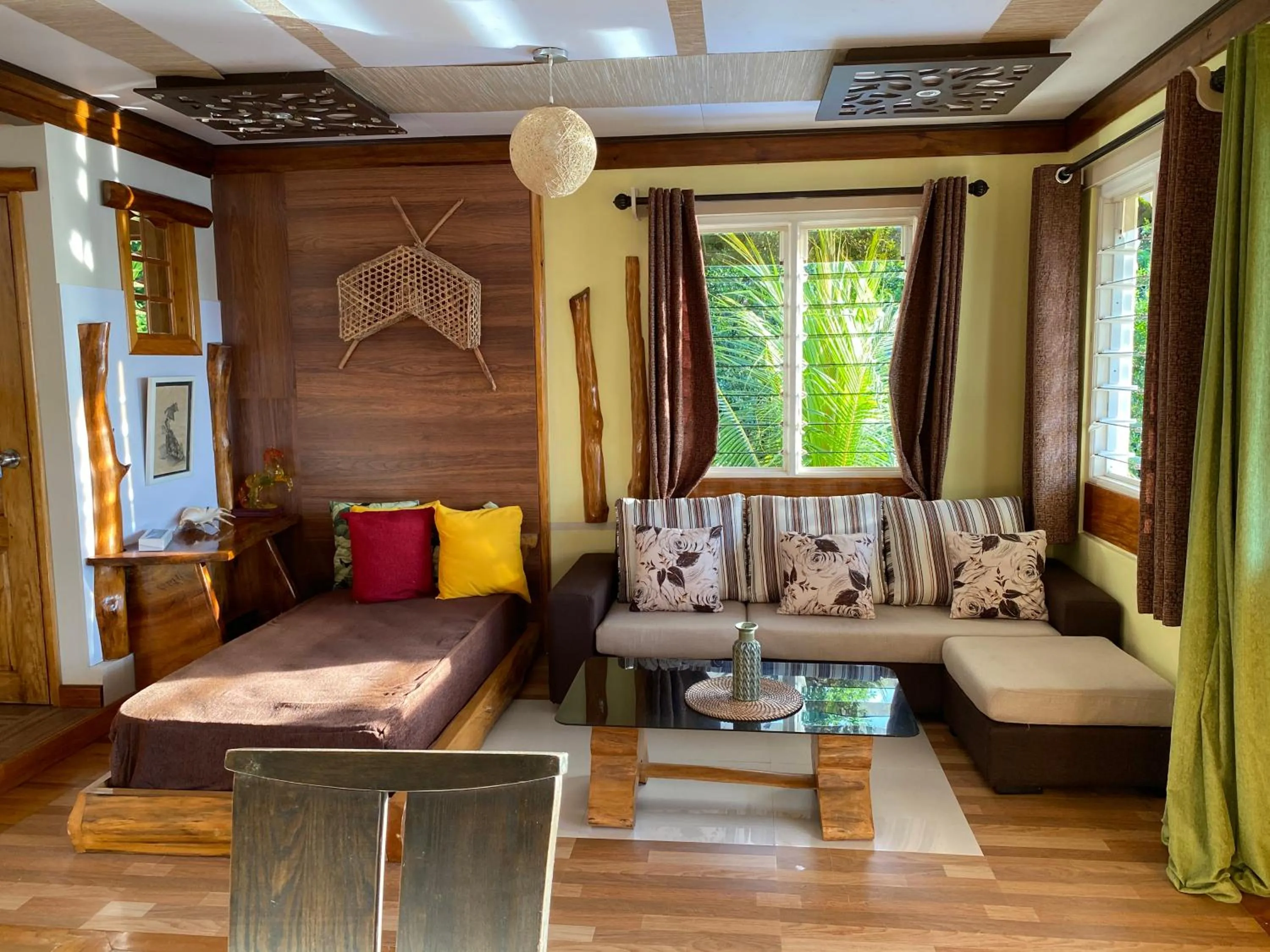 Living room in Mouggae Blues Villas