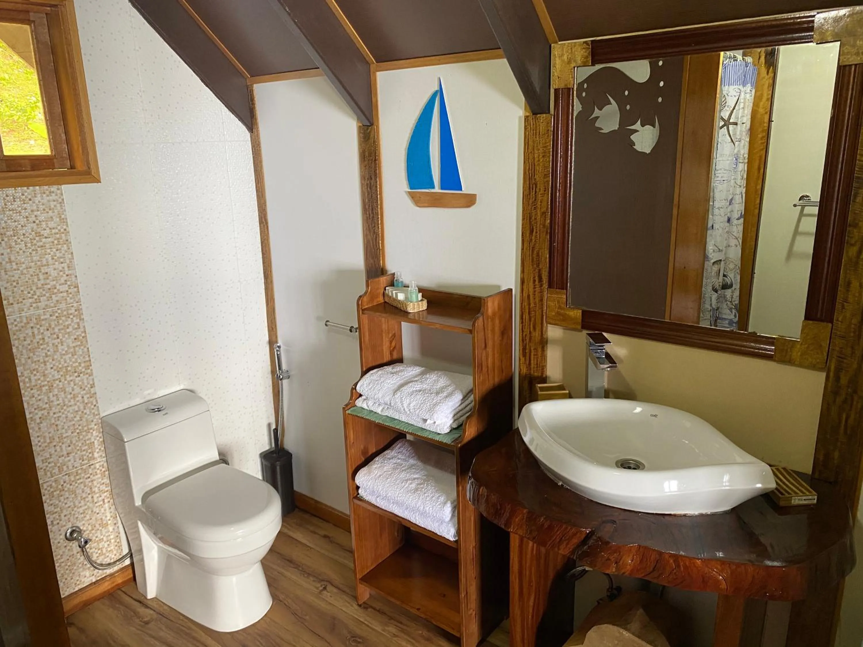 Bathroom in Mouggae Blues Villas