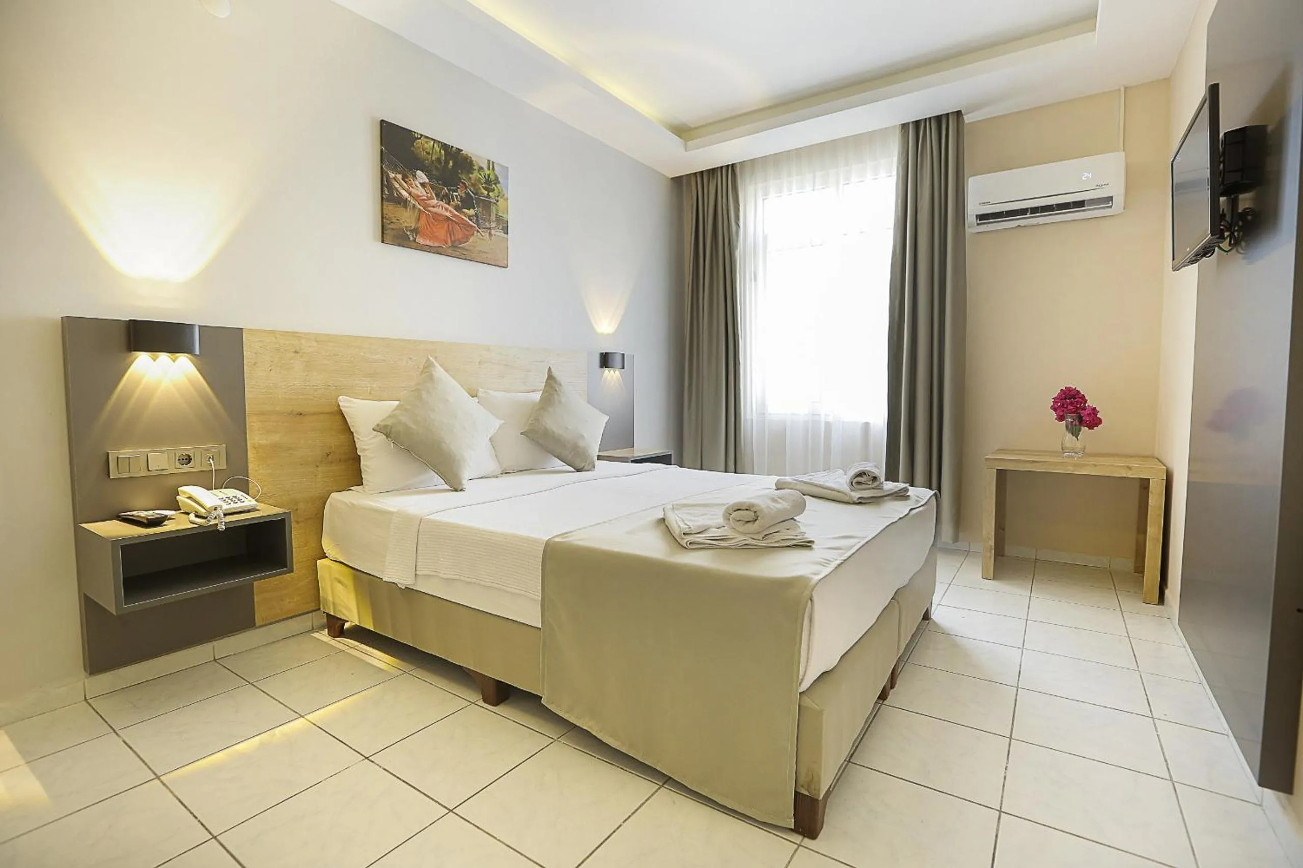 Bed in Alanya Risus Park Hotel