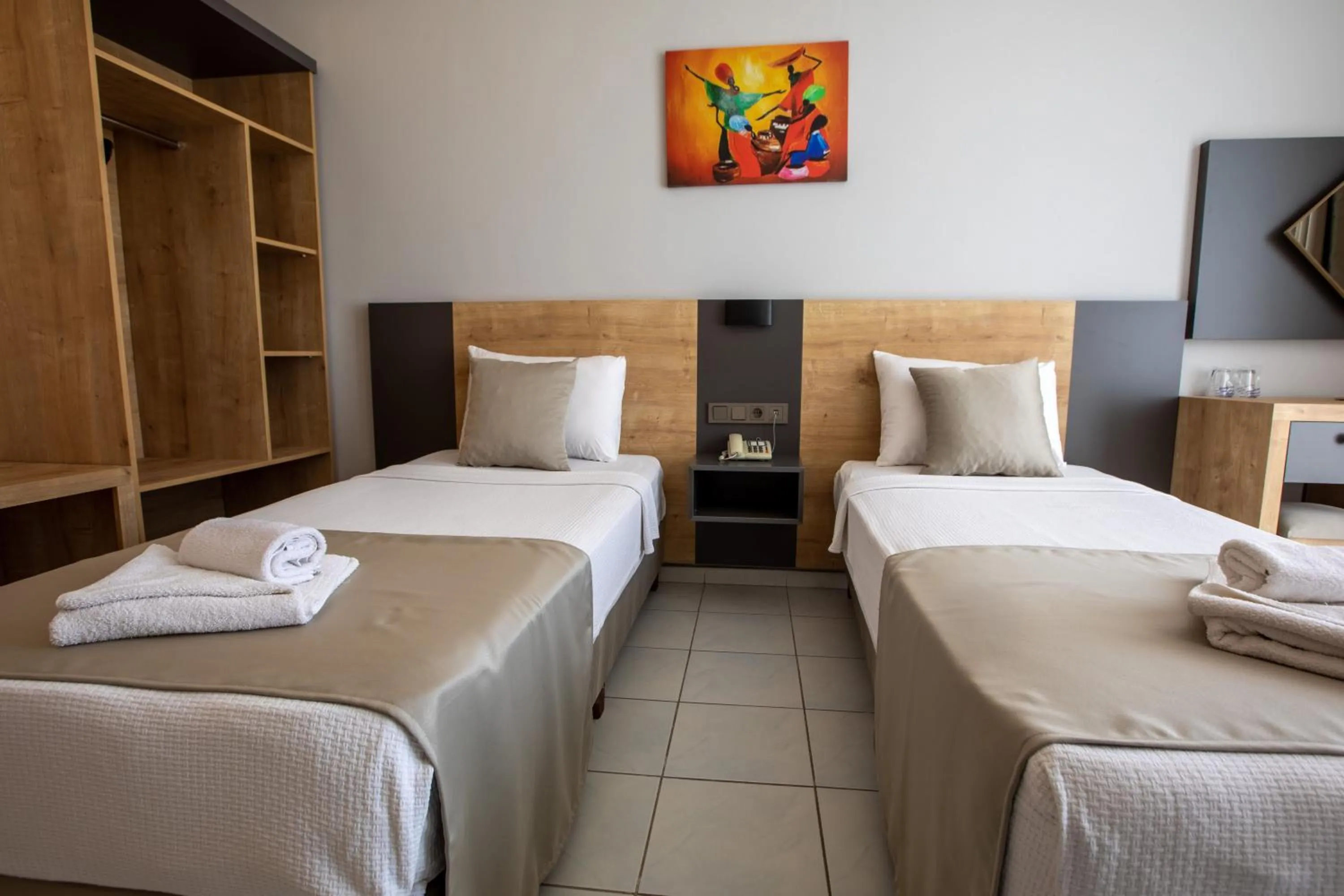 Bed in Alanya Risus Park Hotel