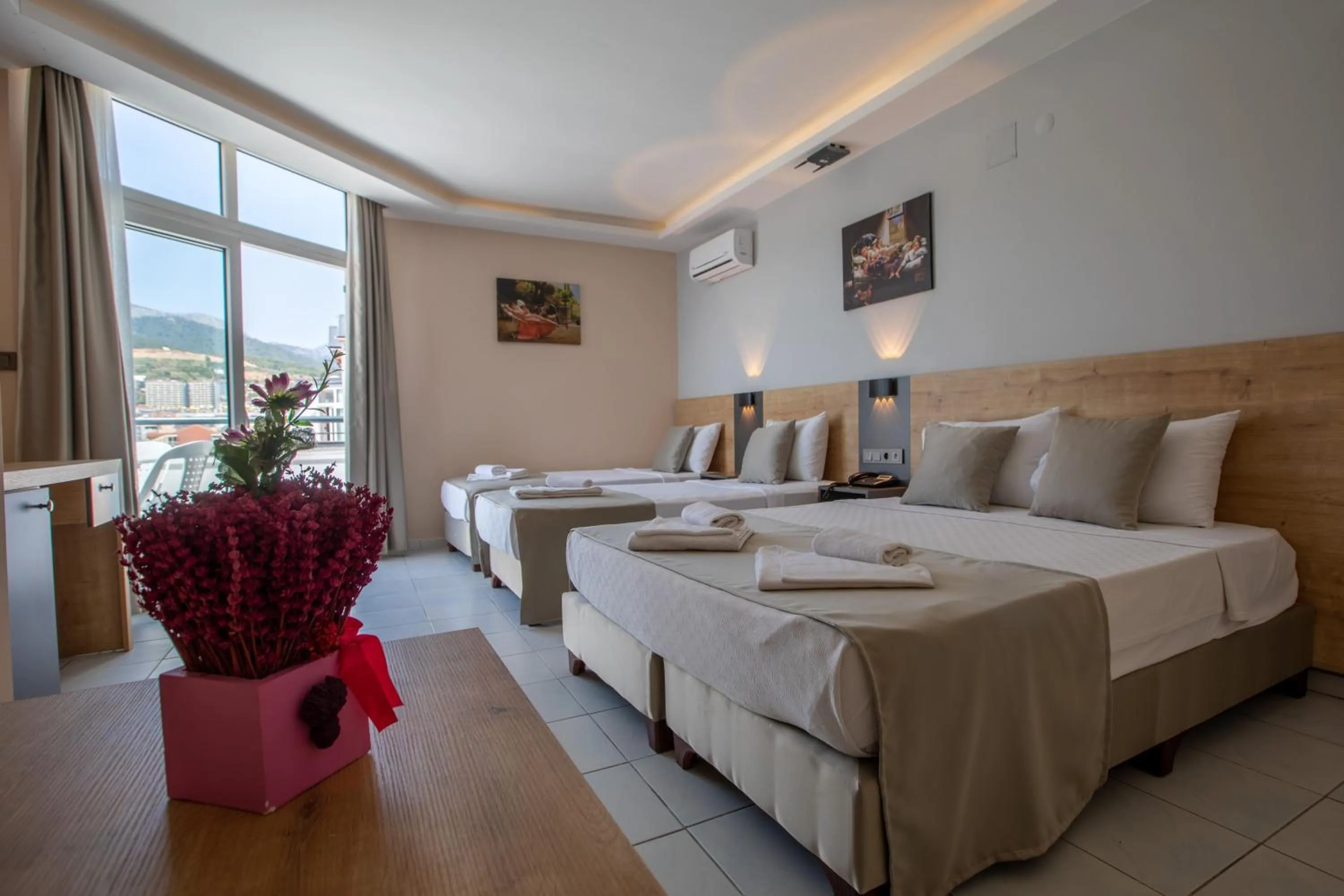 Bed in Alanya Risus Park Hotel