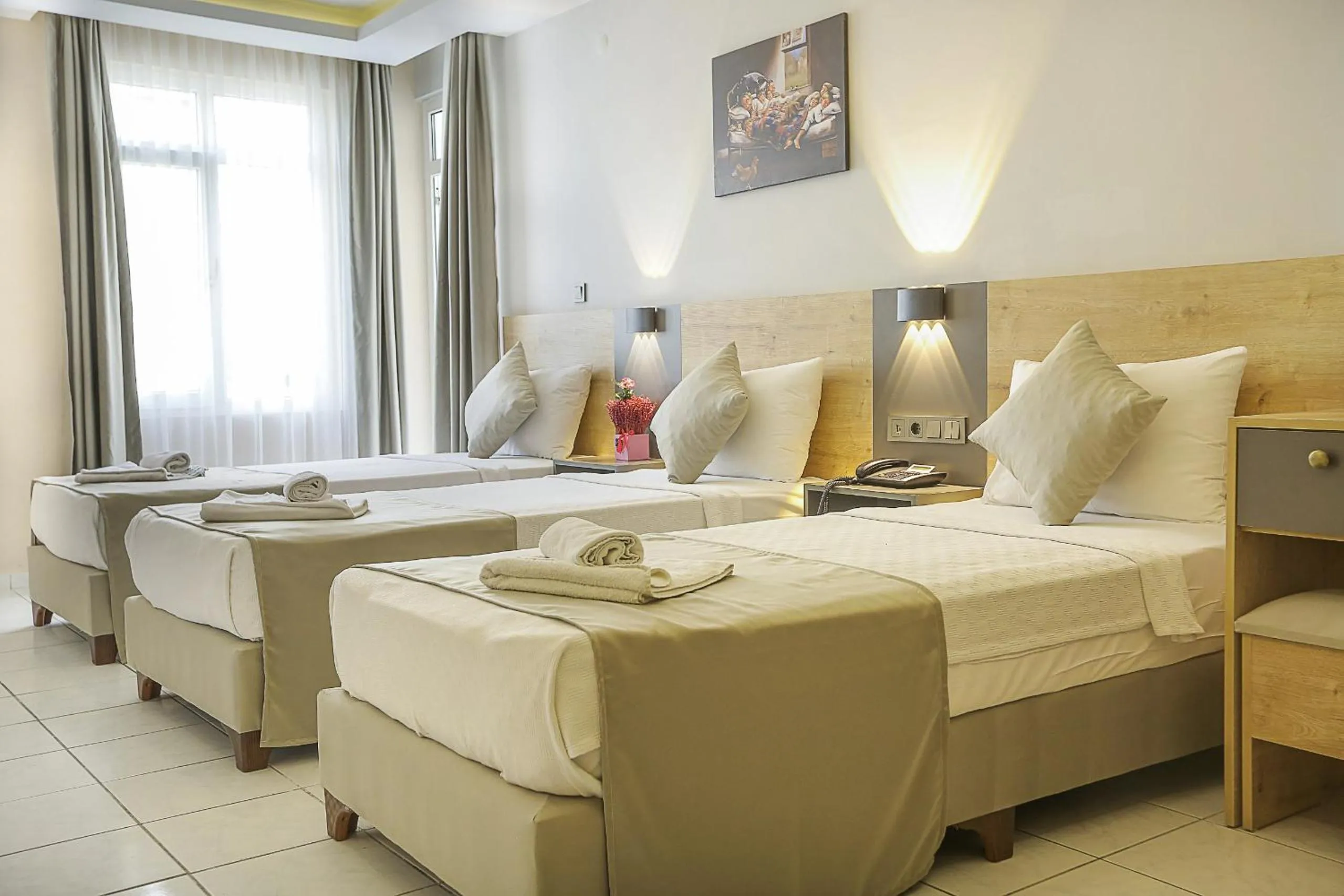 Bed in Alanya Risus Park Hotel