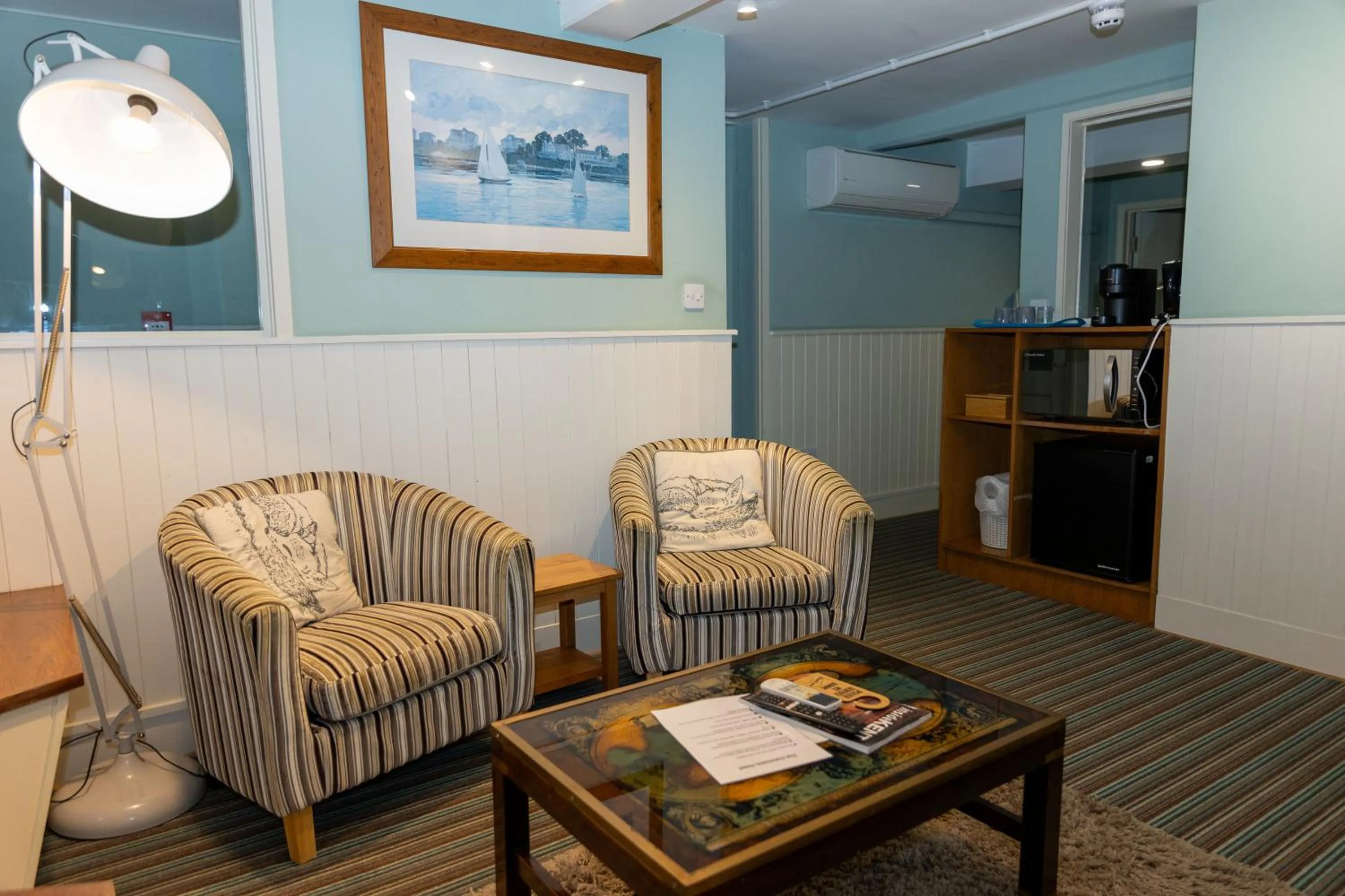 Seating area in The Clarendon Hotel