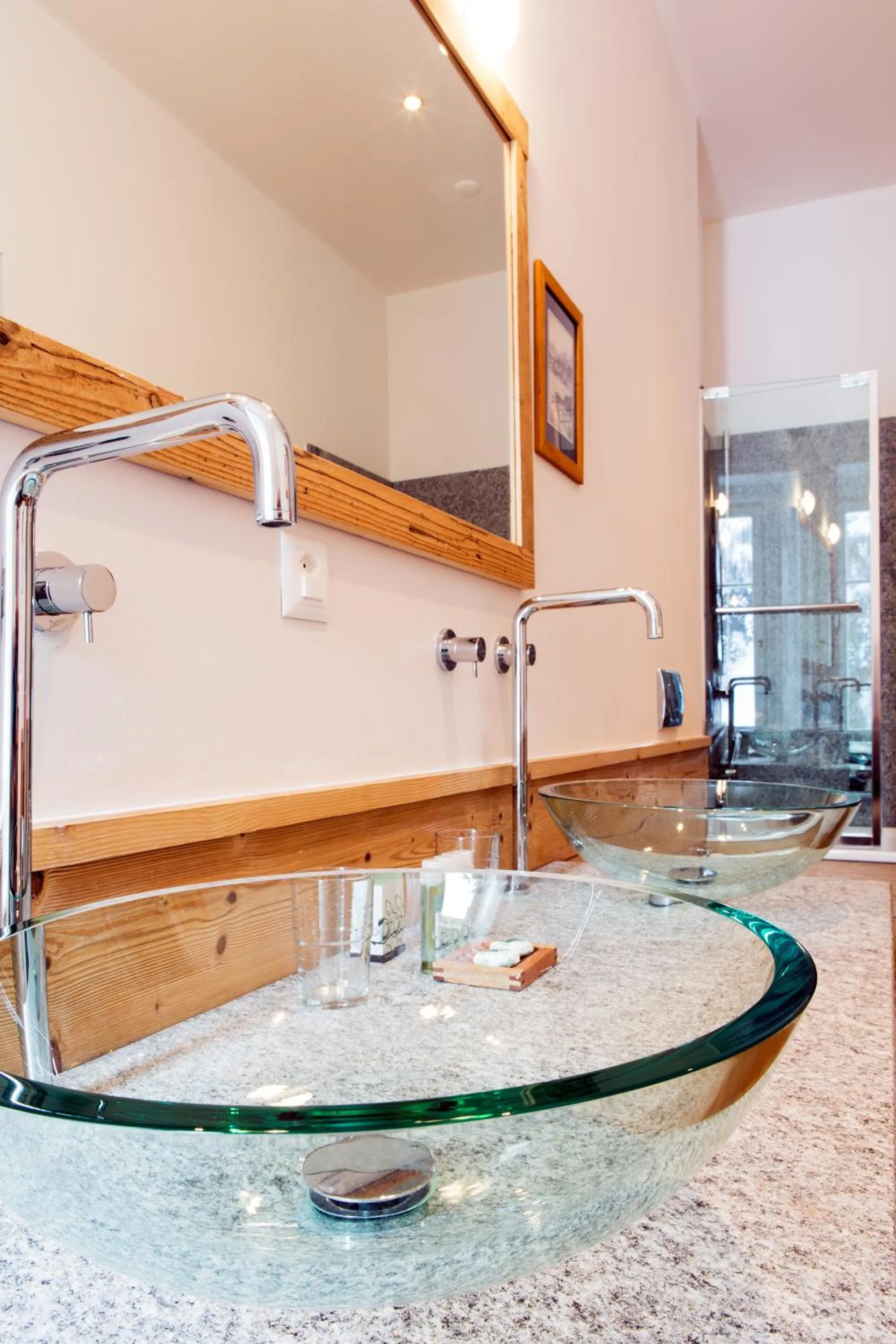 Bathroom in Maloja Palace Suites CO2-Neutral