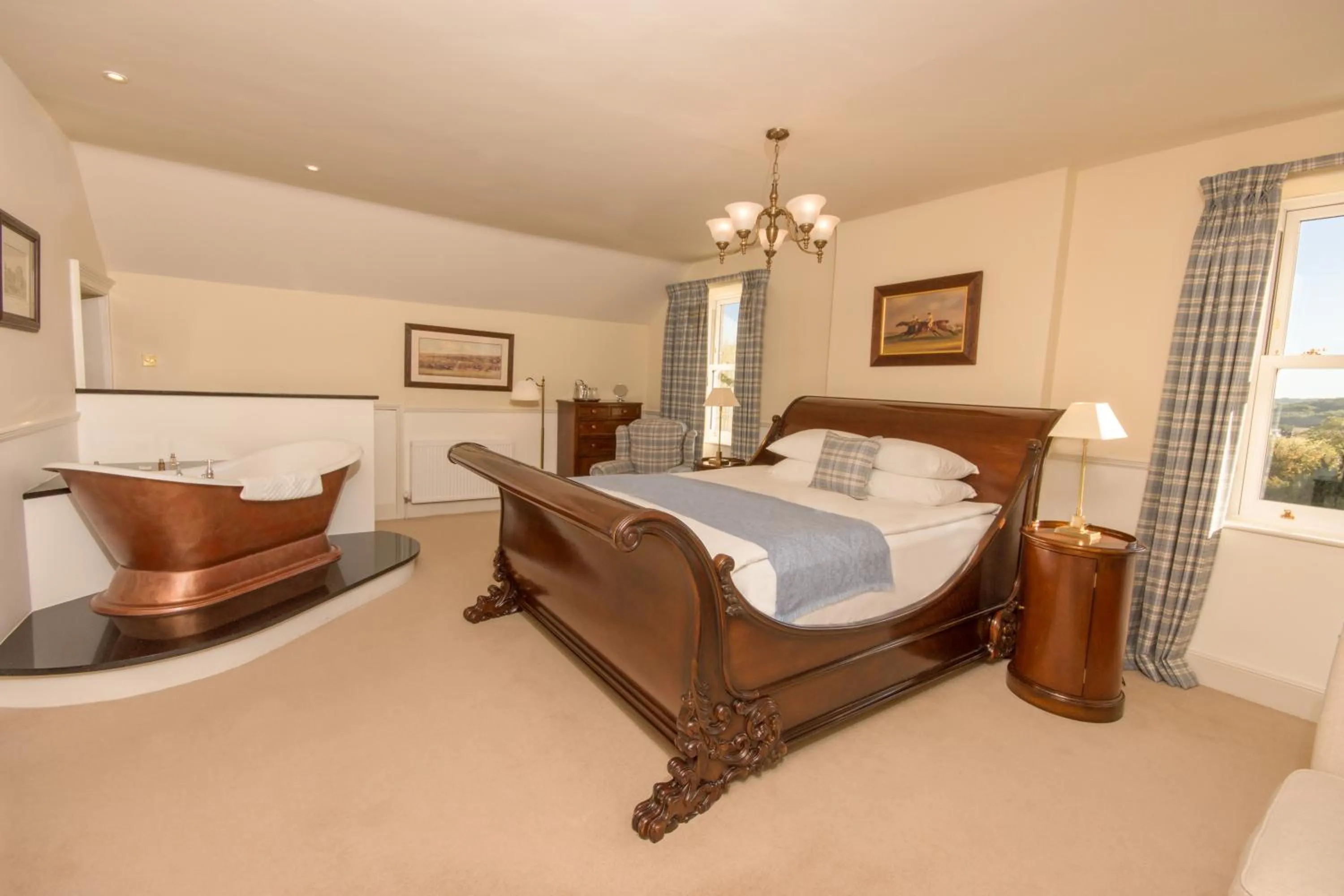 Bedroom, Bed in Burythorpe House