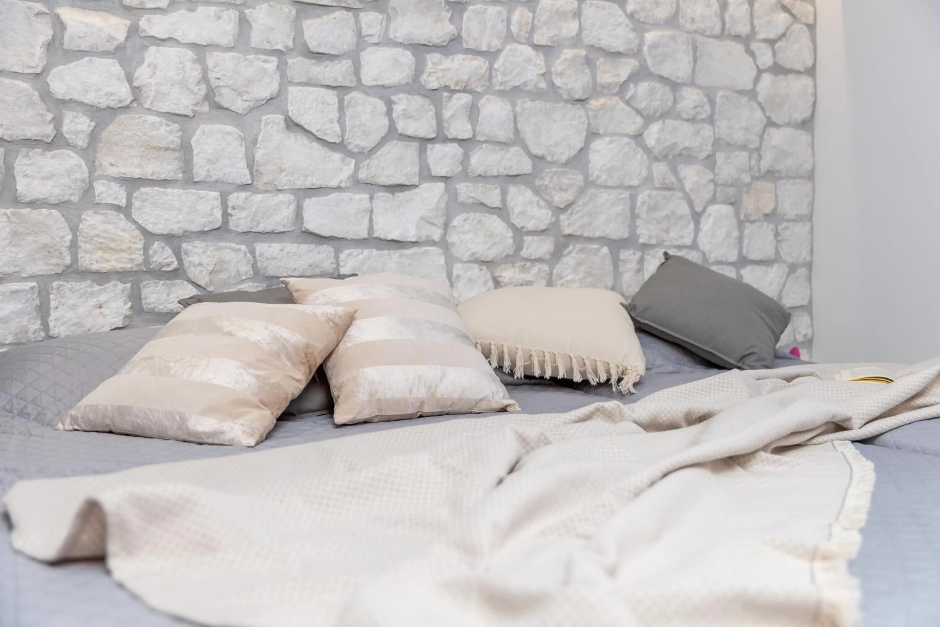 Bed in Katerina Roza Studios - Heartfelt Hospitality in the City