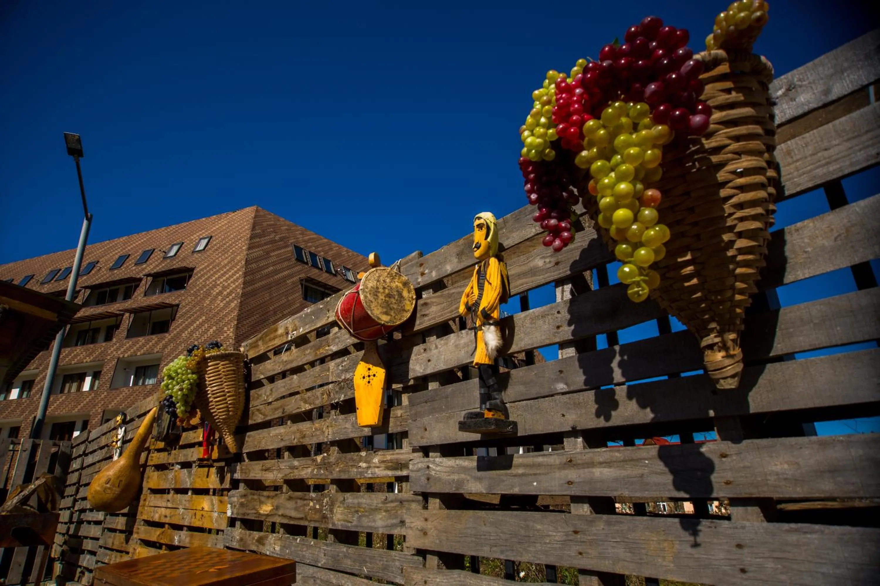 Inner courtyard view in Loft Hotel Bakuriani