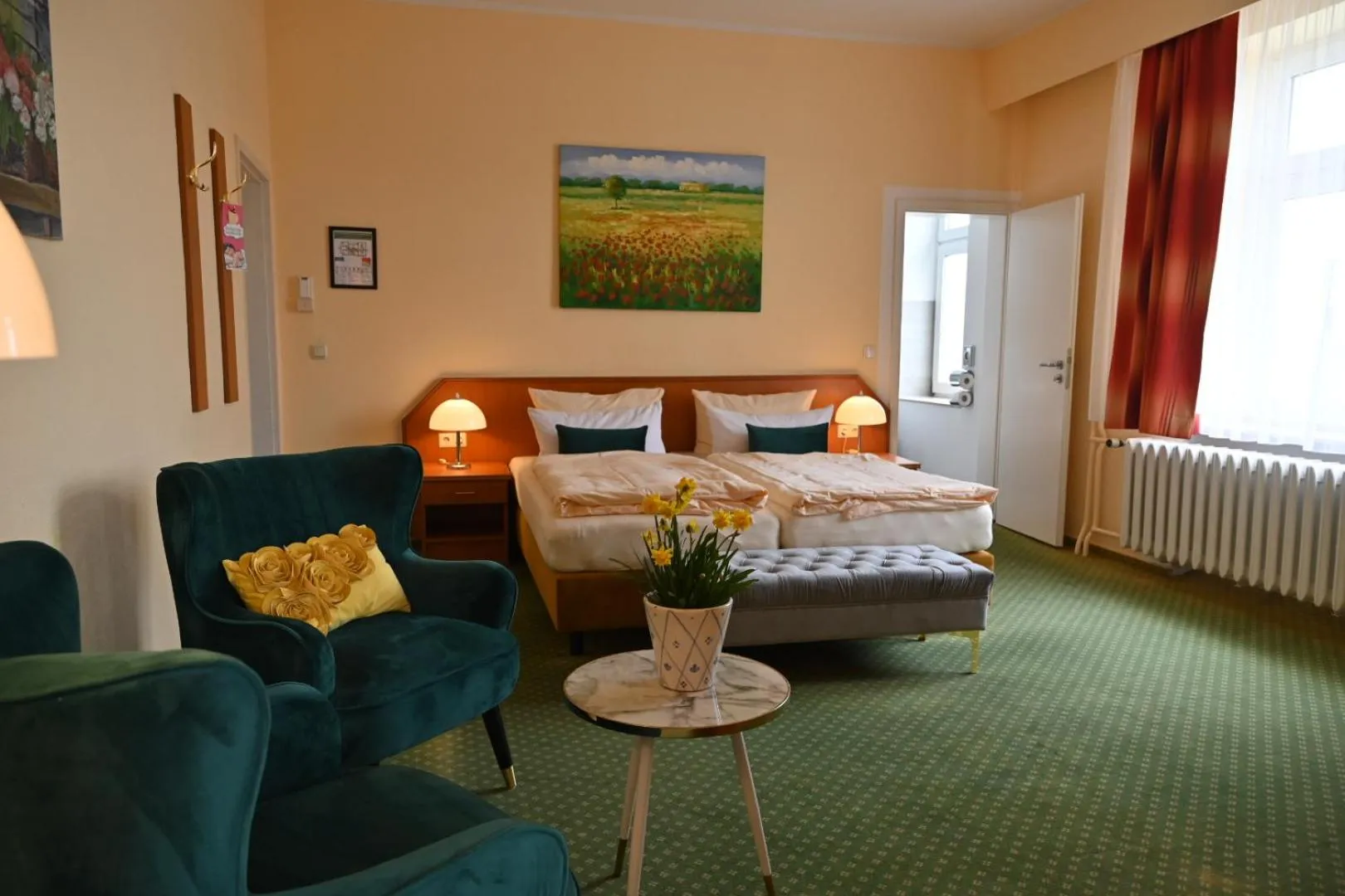 Bed in Hotel Waldperle