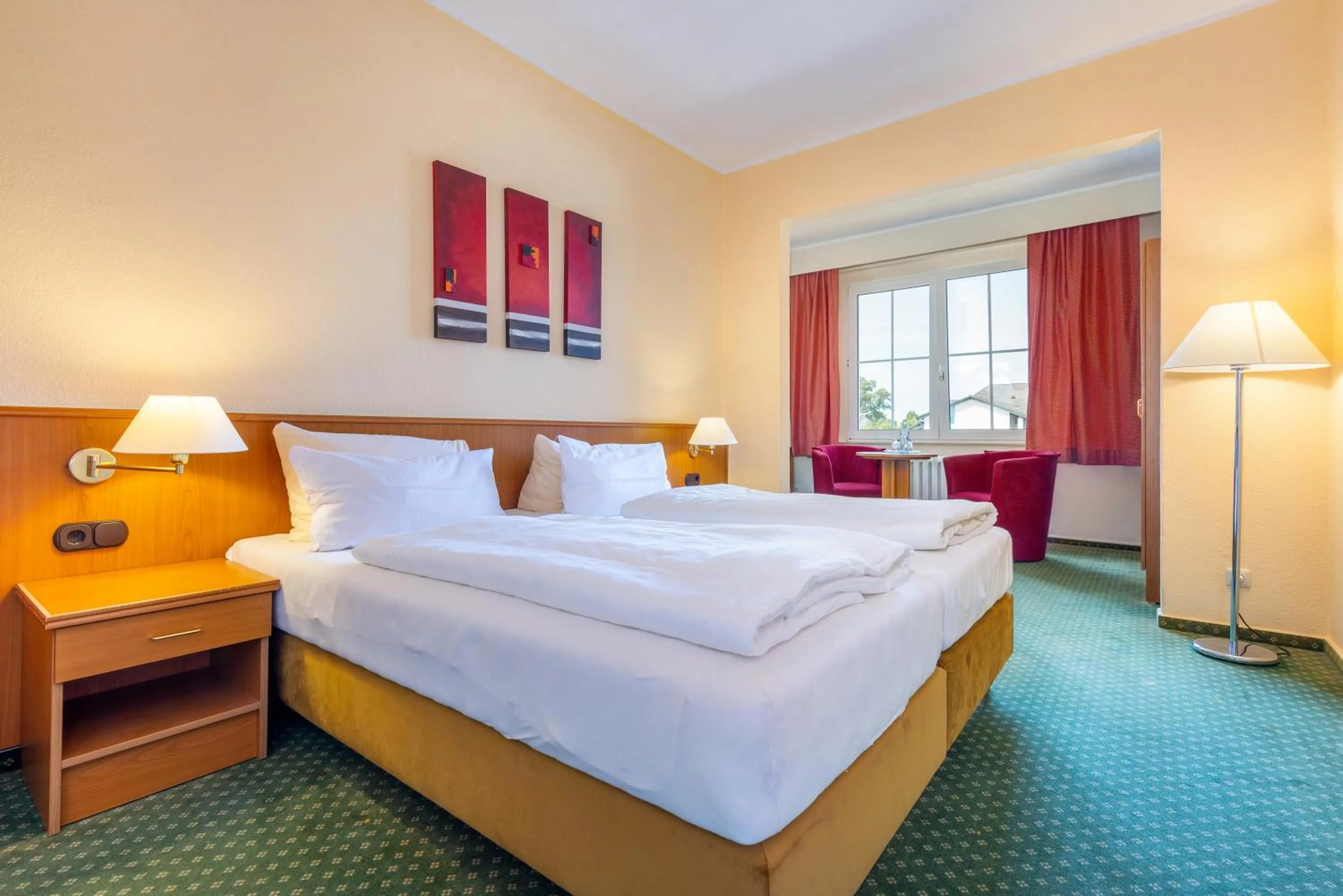 Bed in Hotel Waldperle