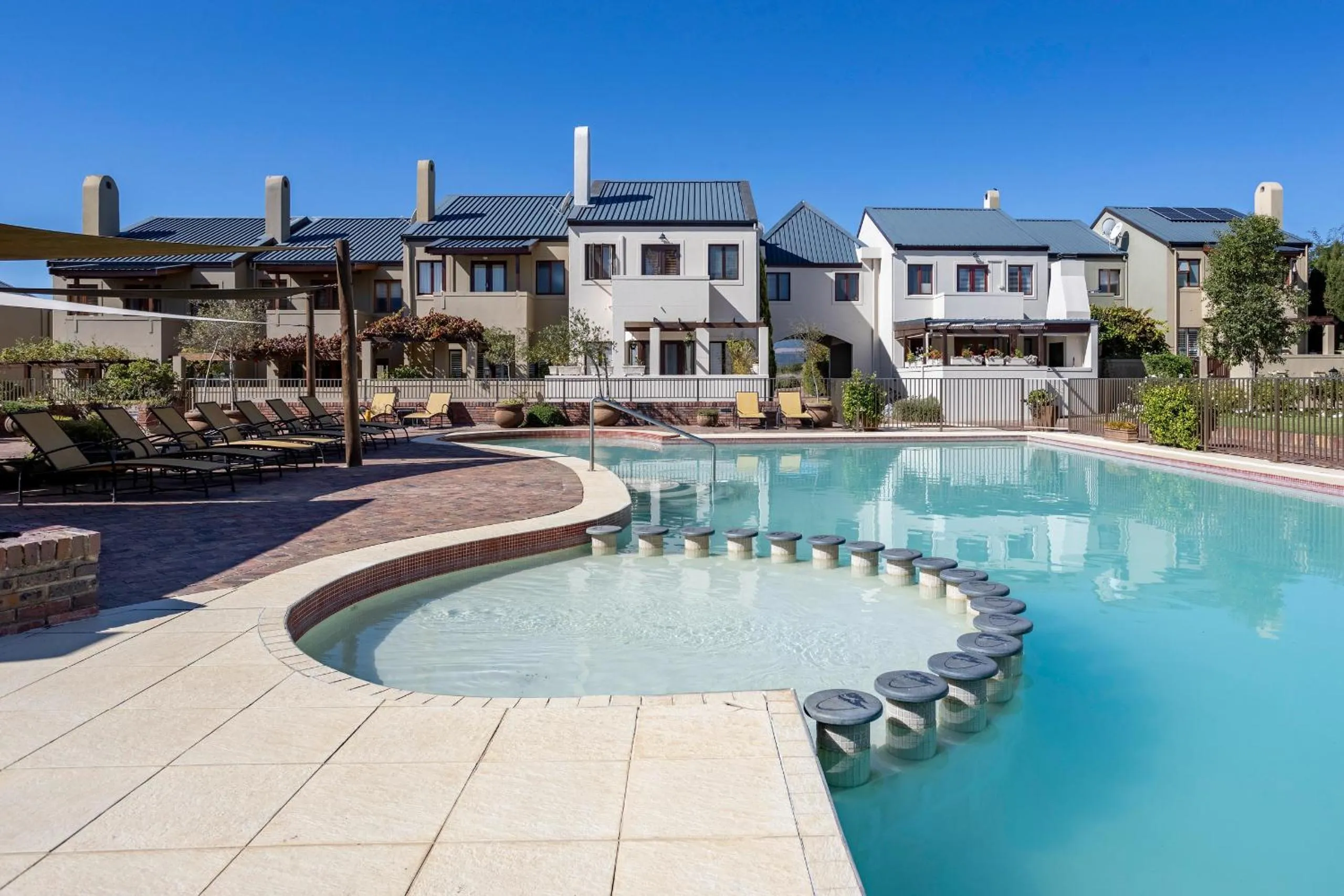 Swimming pool in Devonvale Golf & Wine Estate