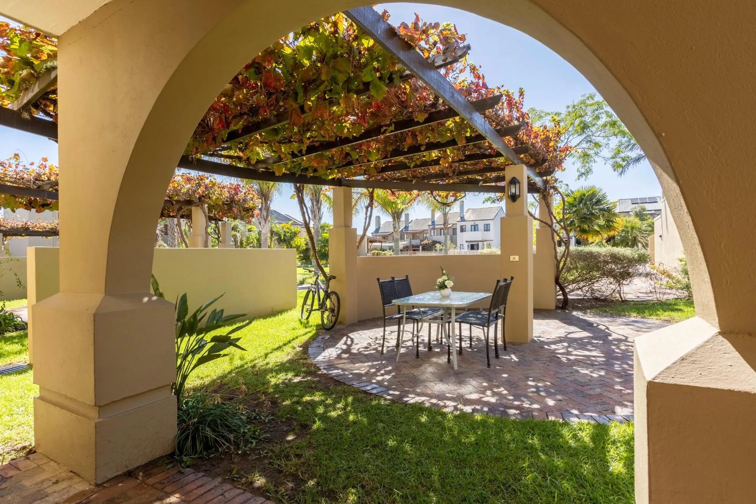 Patio in Devonvale Golf & Wine Estate