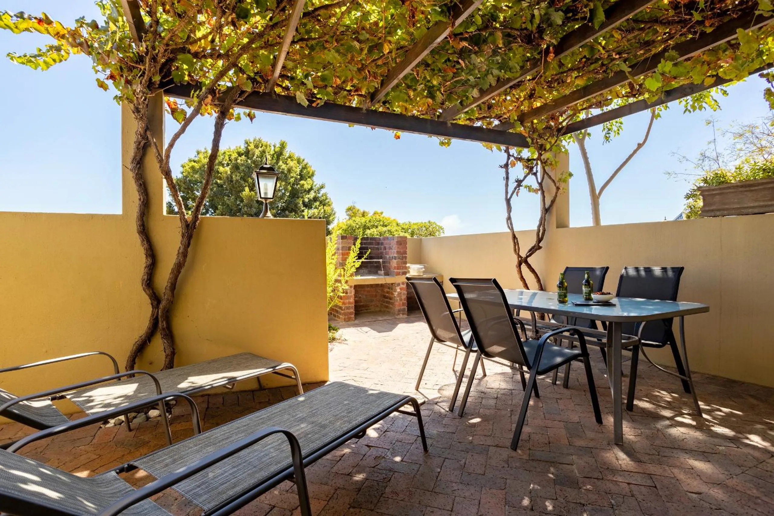 Patio in Devonvale Golf & Wine Estate