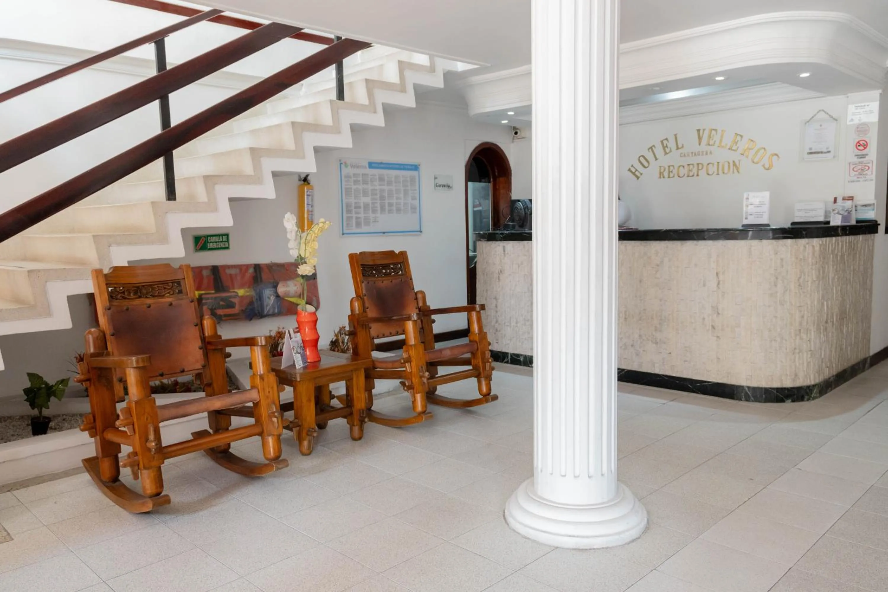 Lobby or reception in Hotel Veleros Cartagena