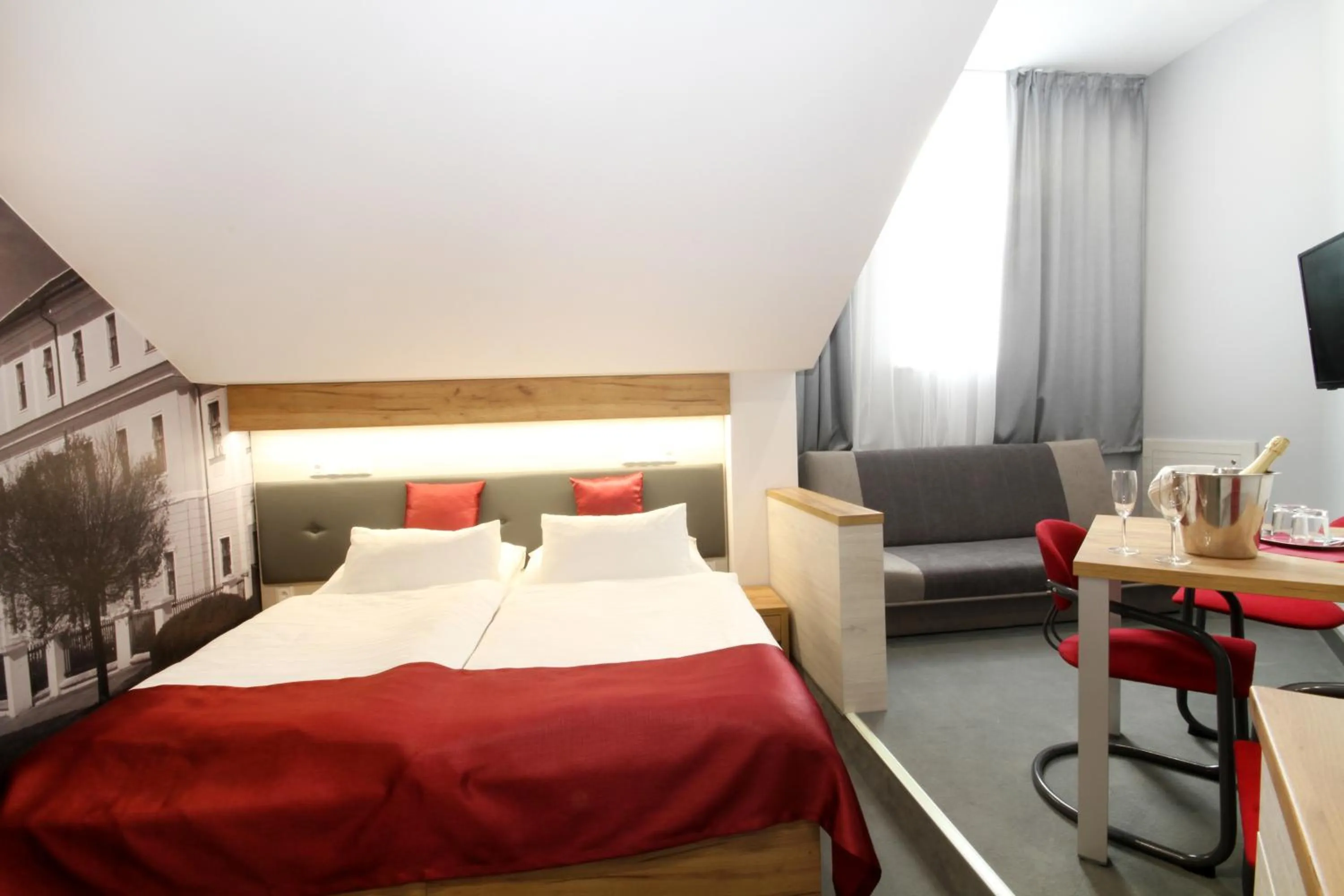 Bed in Hotel Strážnice