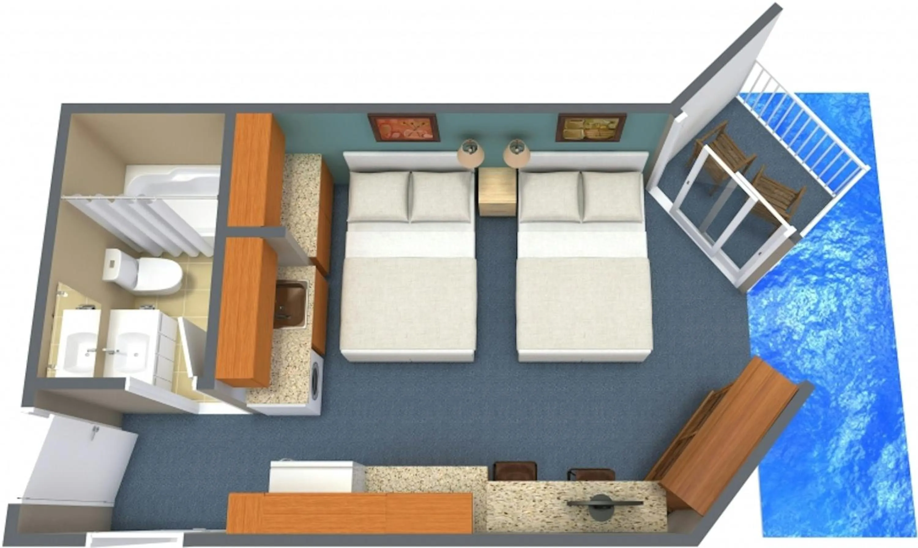 Floor plan in The Strand - A Boutique Resort