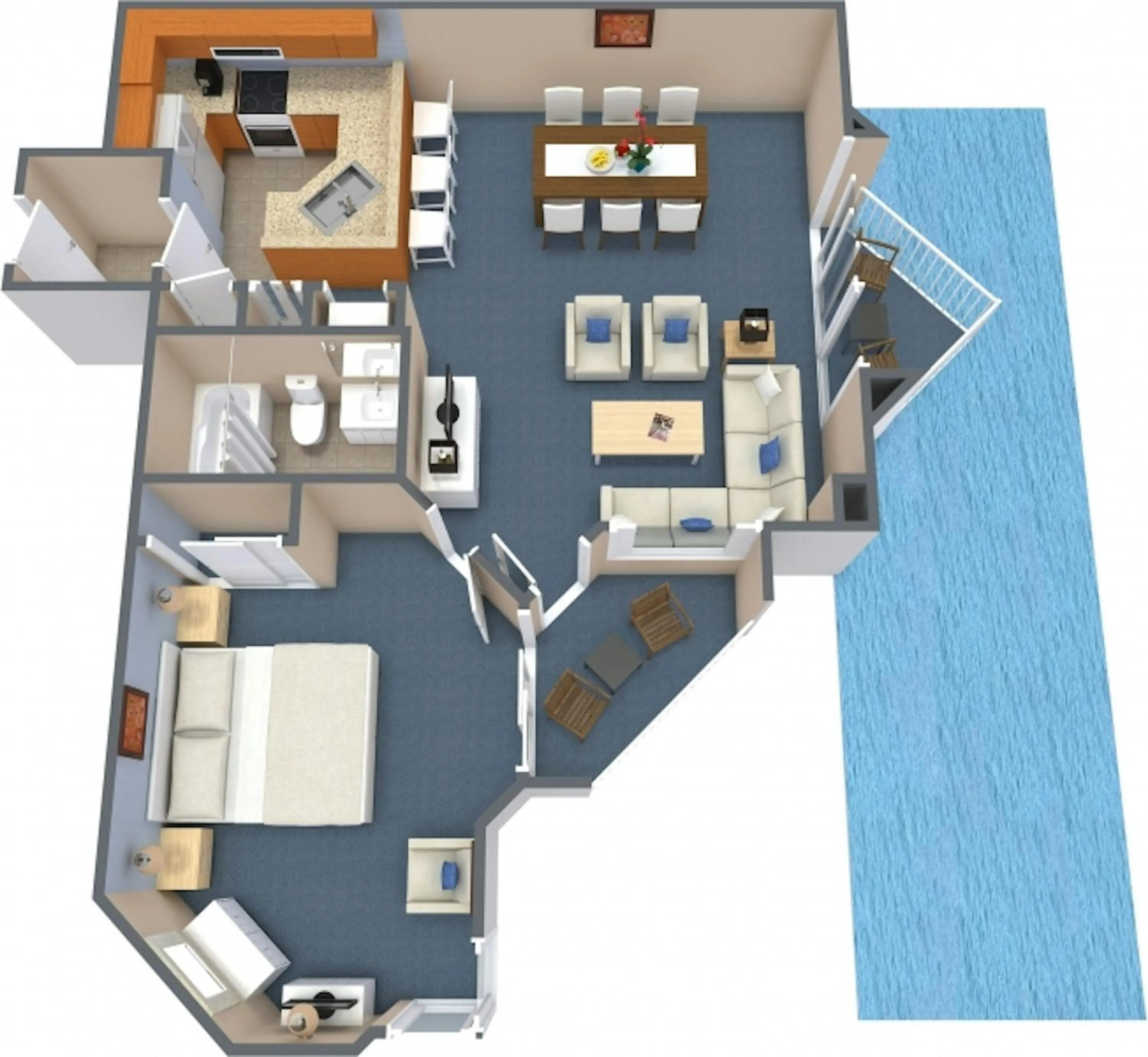 Floor plan in The Strand - A Boutique Resort