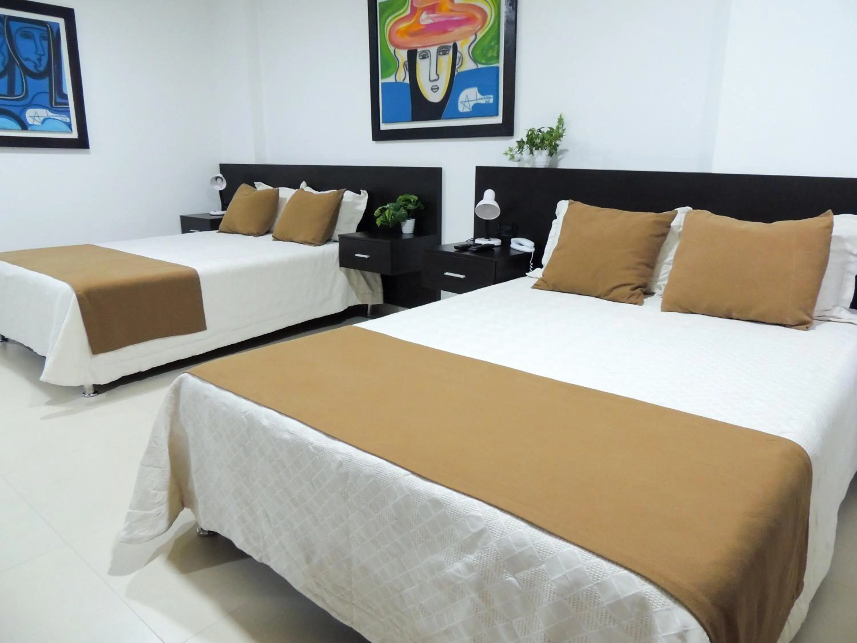 Bed in Hotel San Martin