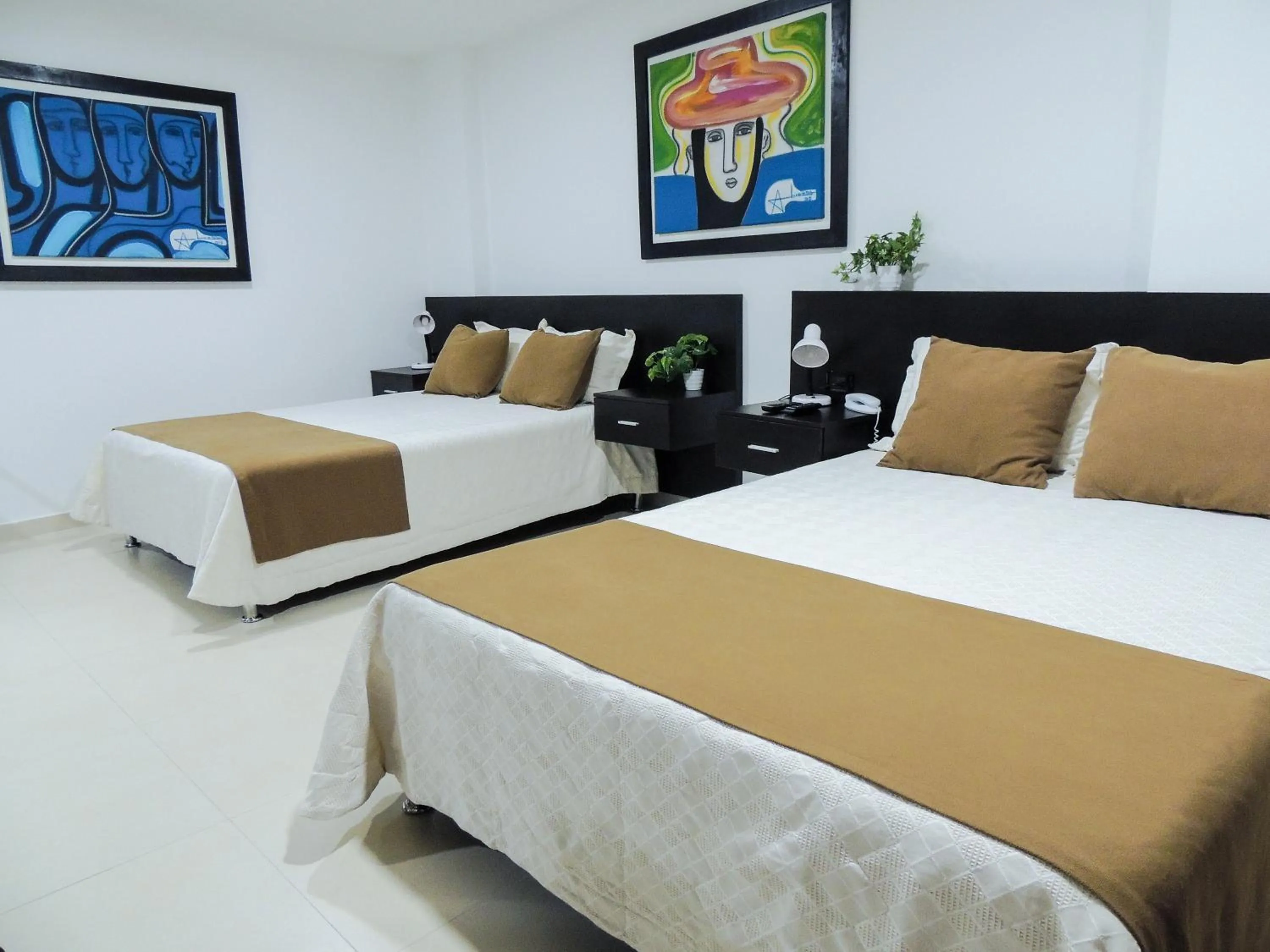 Bed in Hotel San Martin