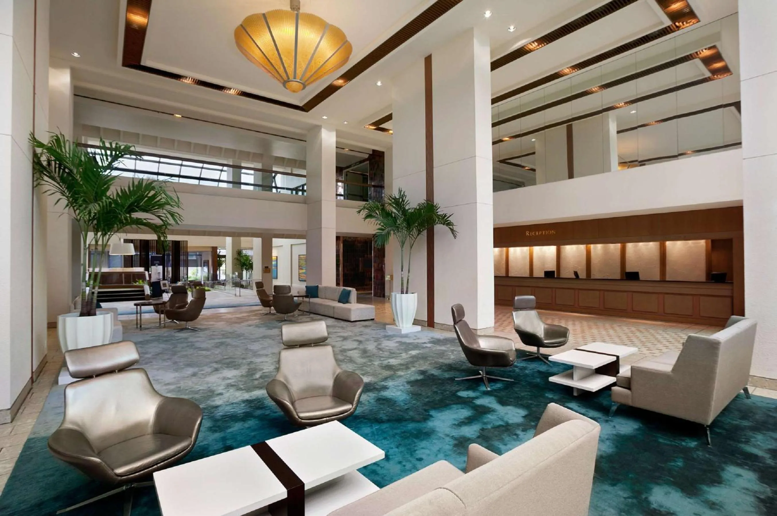 Lobby or reception in Hilton Miami Airport Blue Lagoon