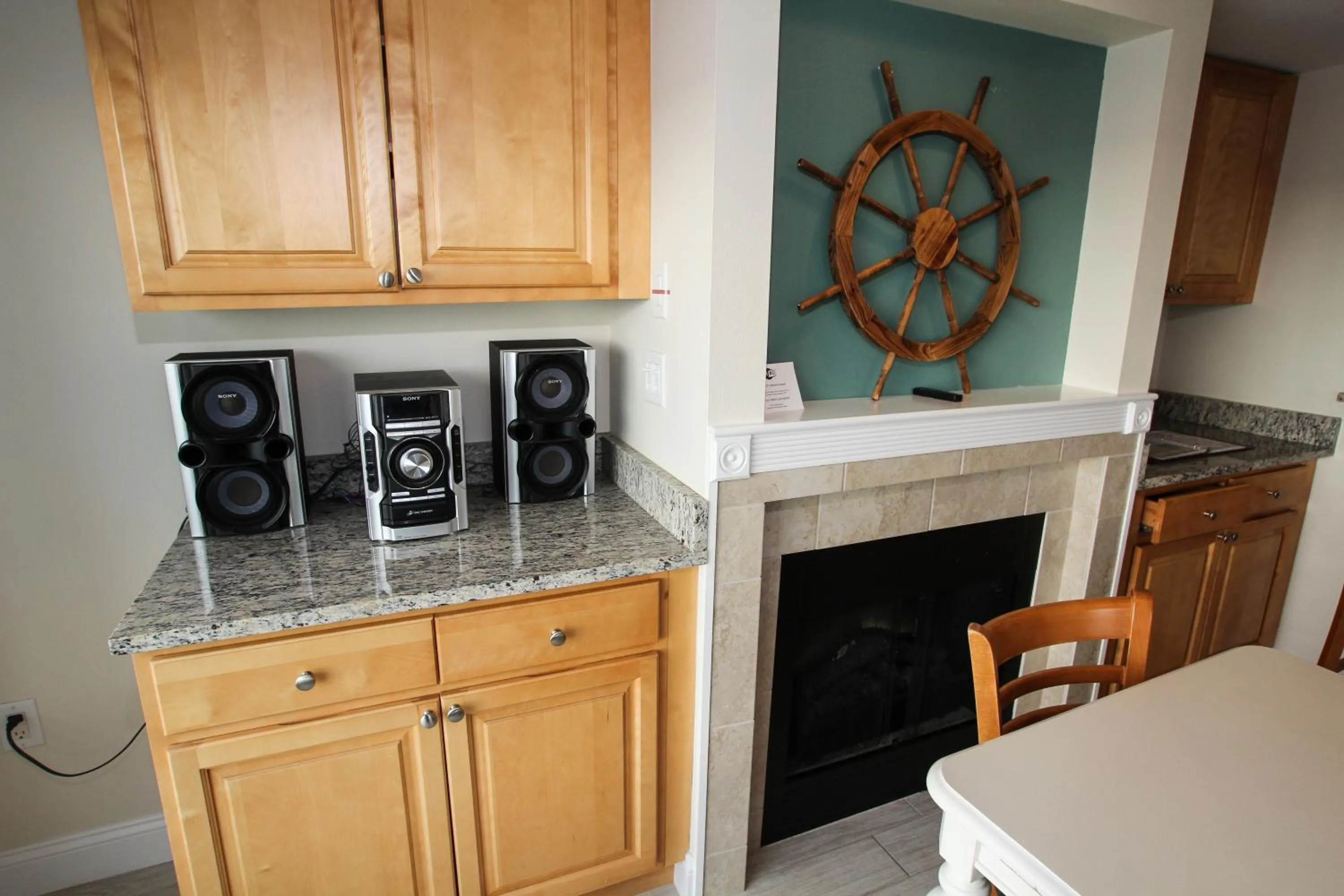 Dining area in Ocean Club on Smuggler's Beach