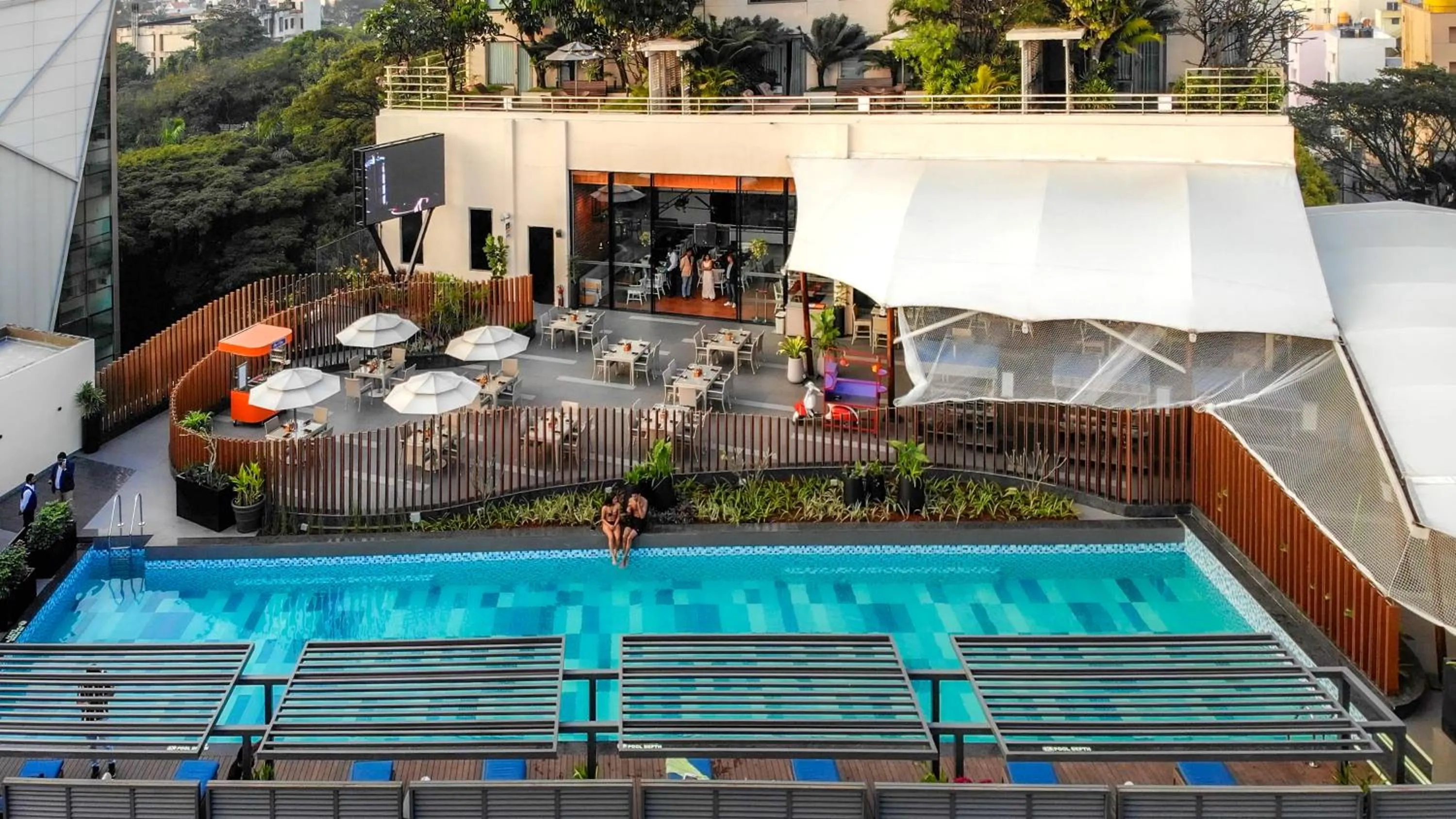 Swimming pool in Hyatt Centric MG Road Bangalore