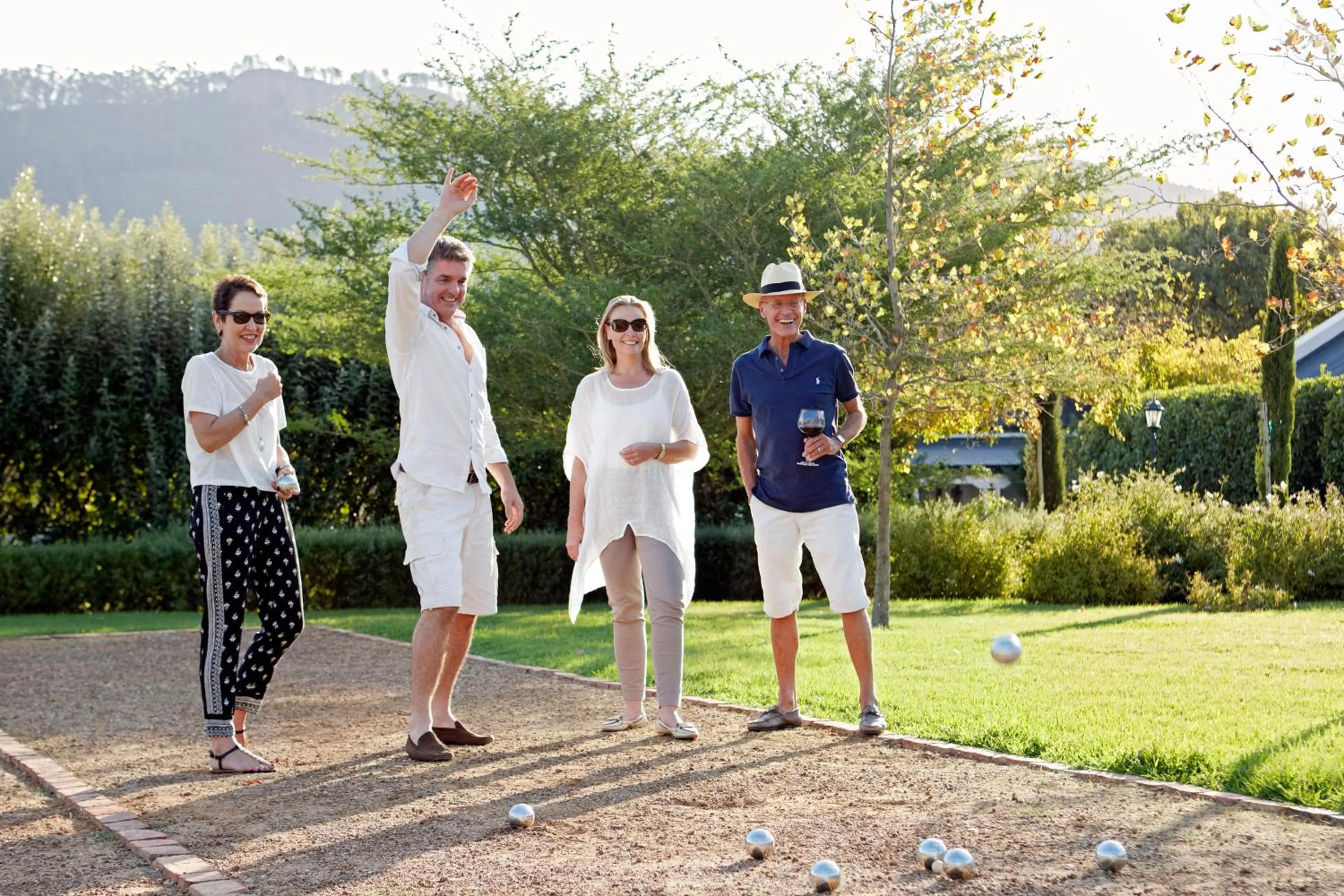 Family in La Clé Lodge