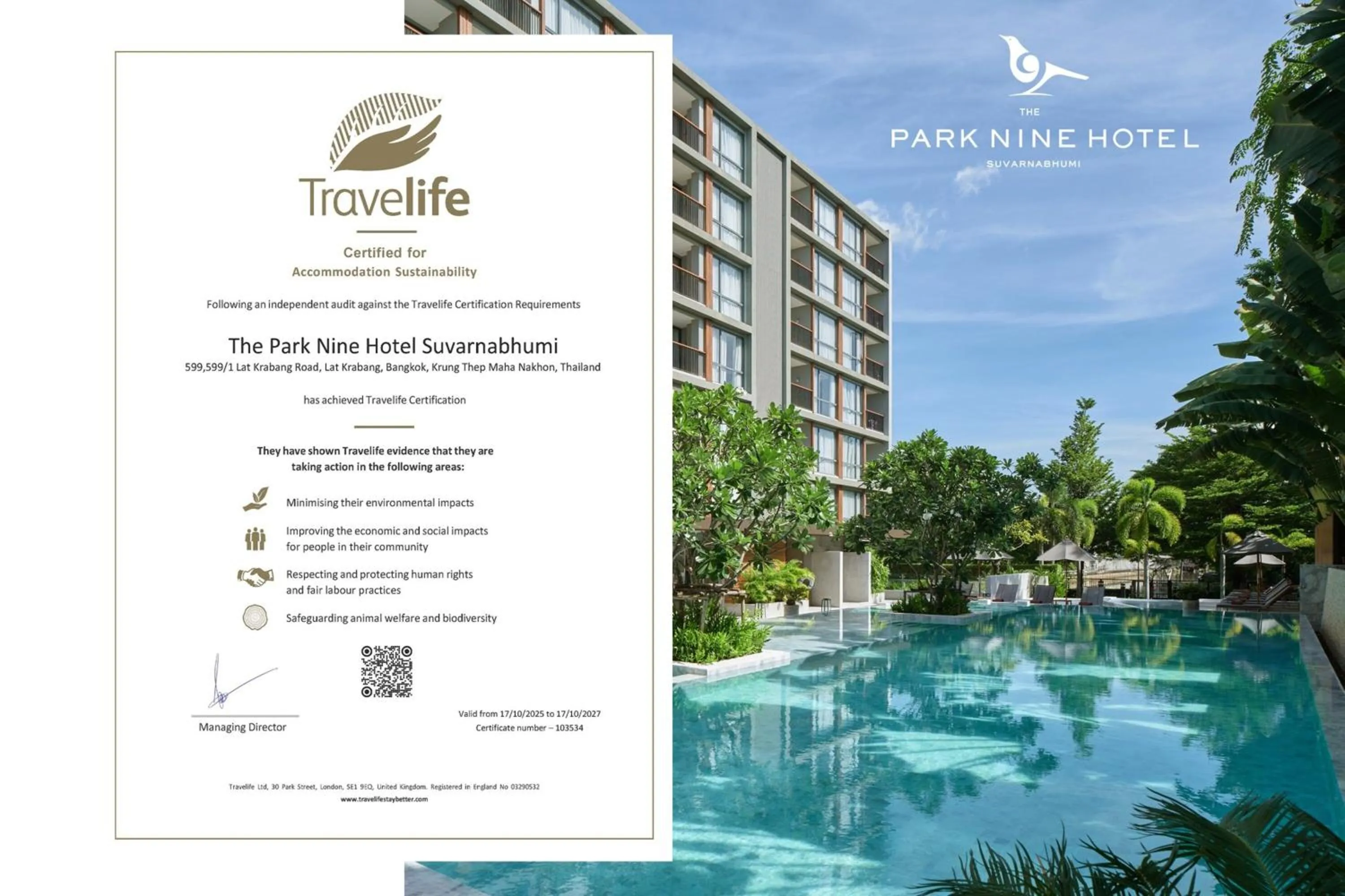 Property building in The Park Nine Hotel Suvarnabhumi - Free BKK Airport Shuttle