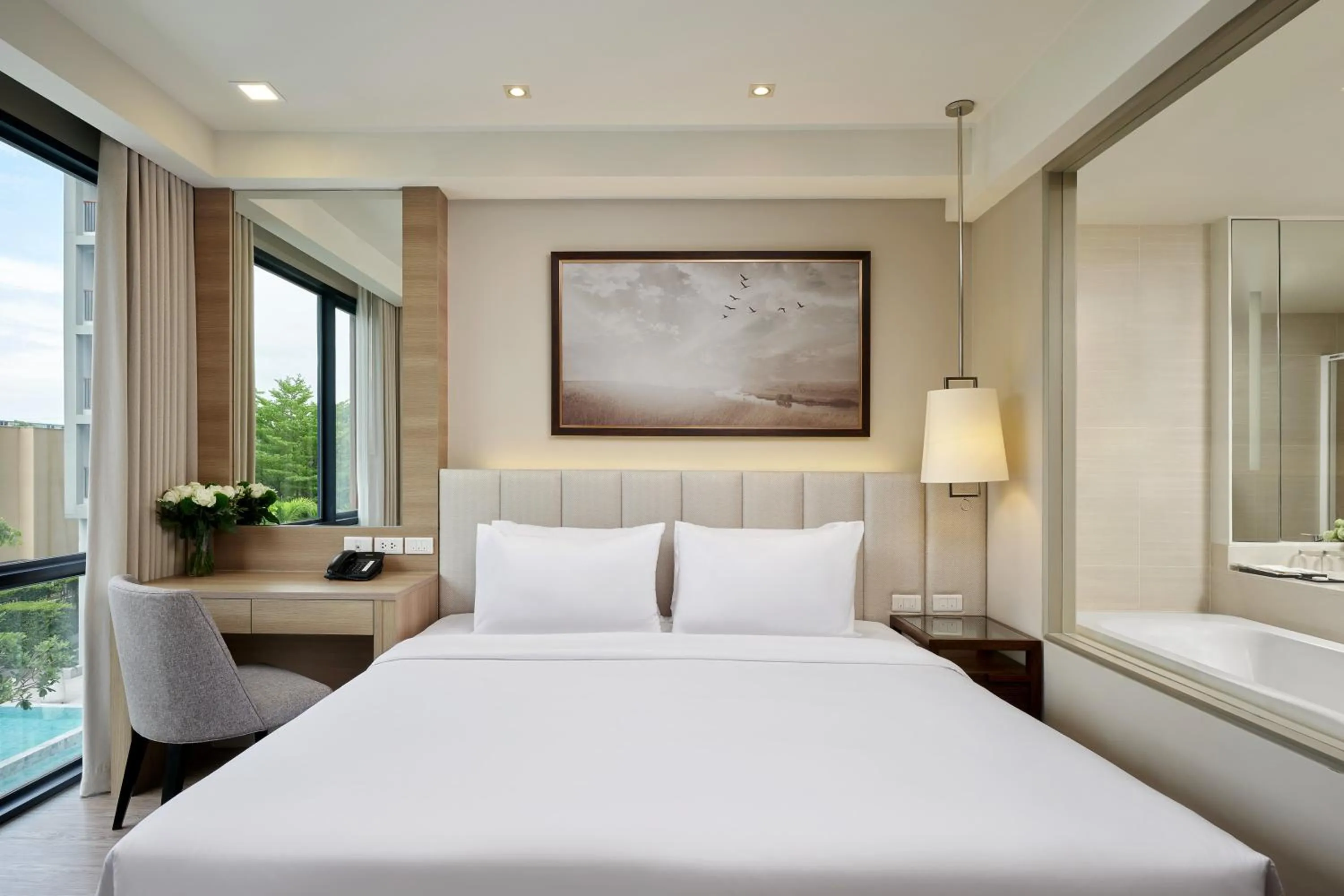 Bed in The Park Nine Hotel Suvarnabhumi - Free BKK Airport Shuttle