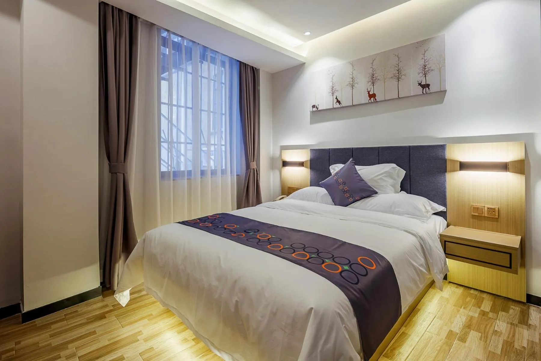 Bed in Yimi Inn Changdi Damalu Branch