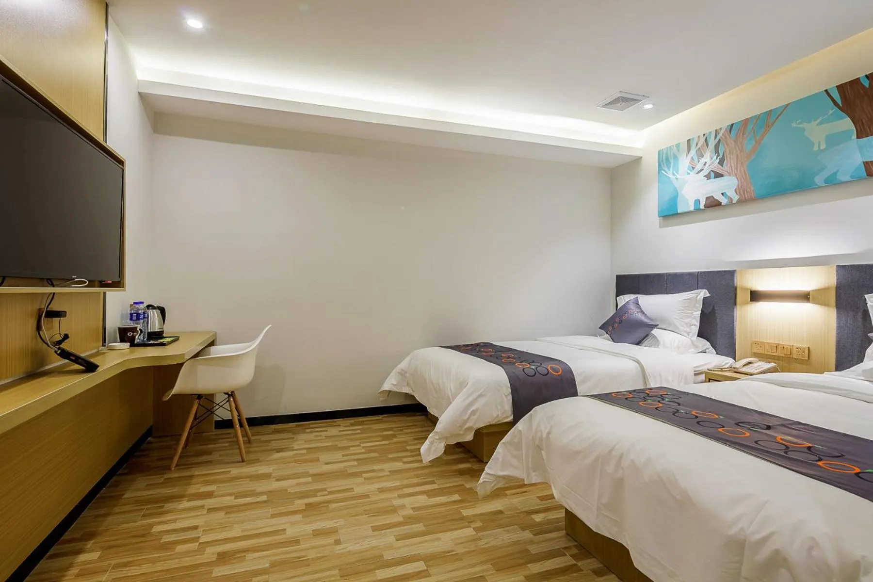 Bed in Yimi Inn Changdi Damalu Branch