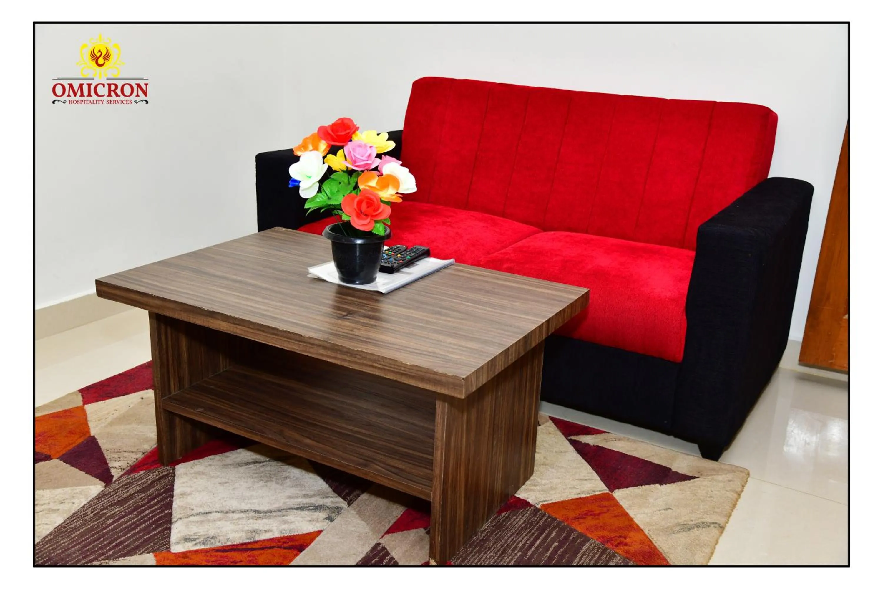 Living room in Hotel Omicron 1 BHK Studio room