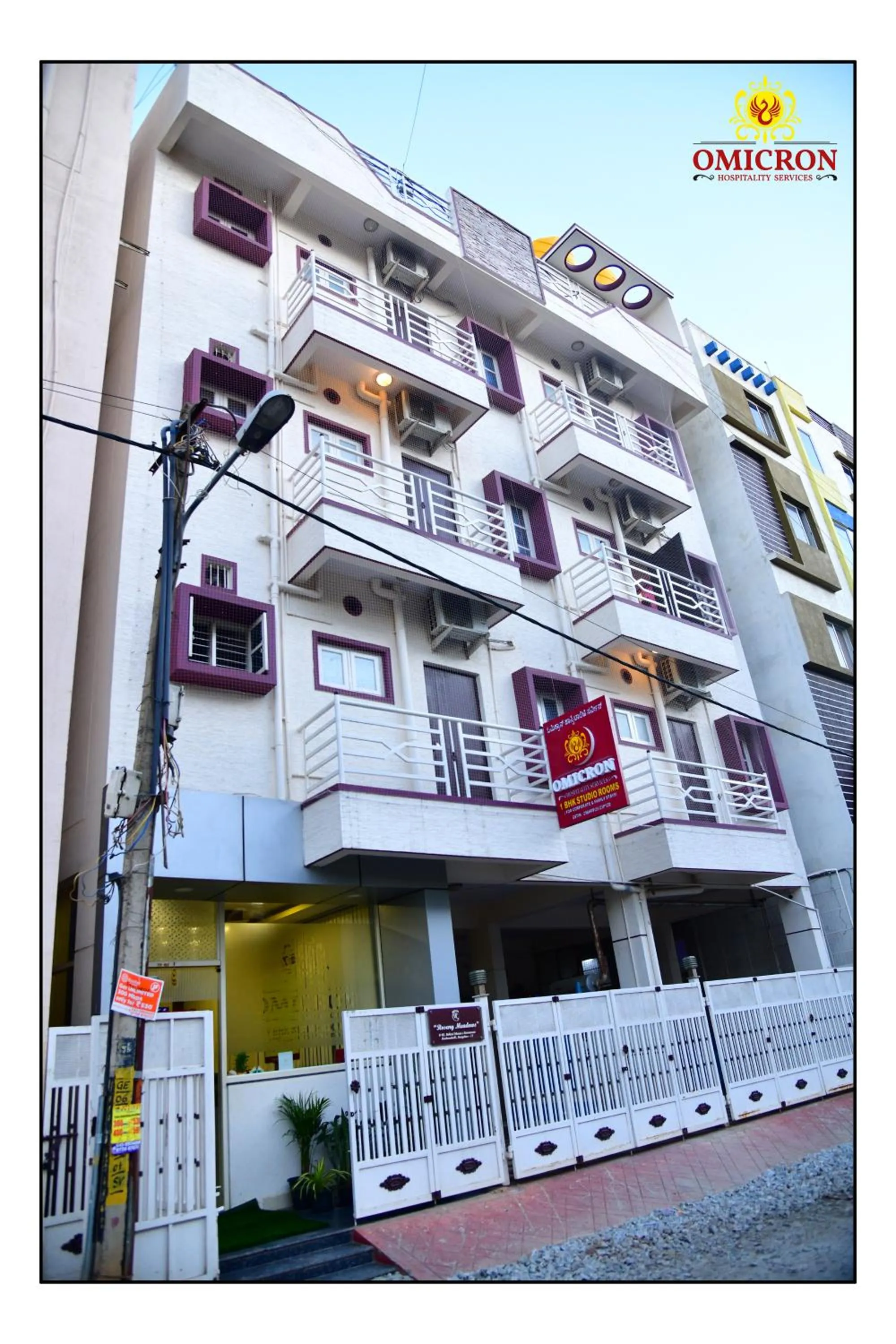 Property building in Hotel Omicron 1 BHK Studio room