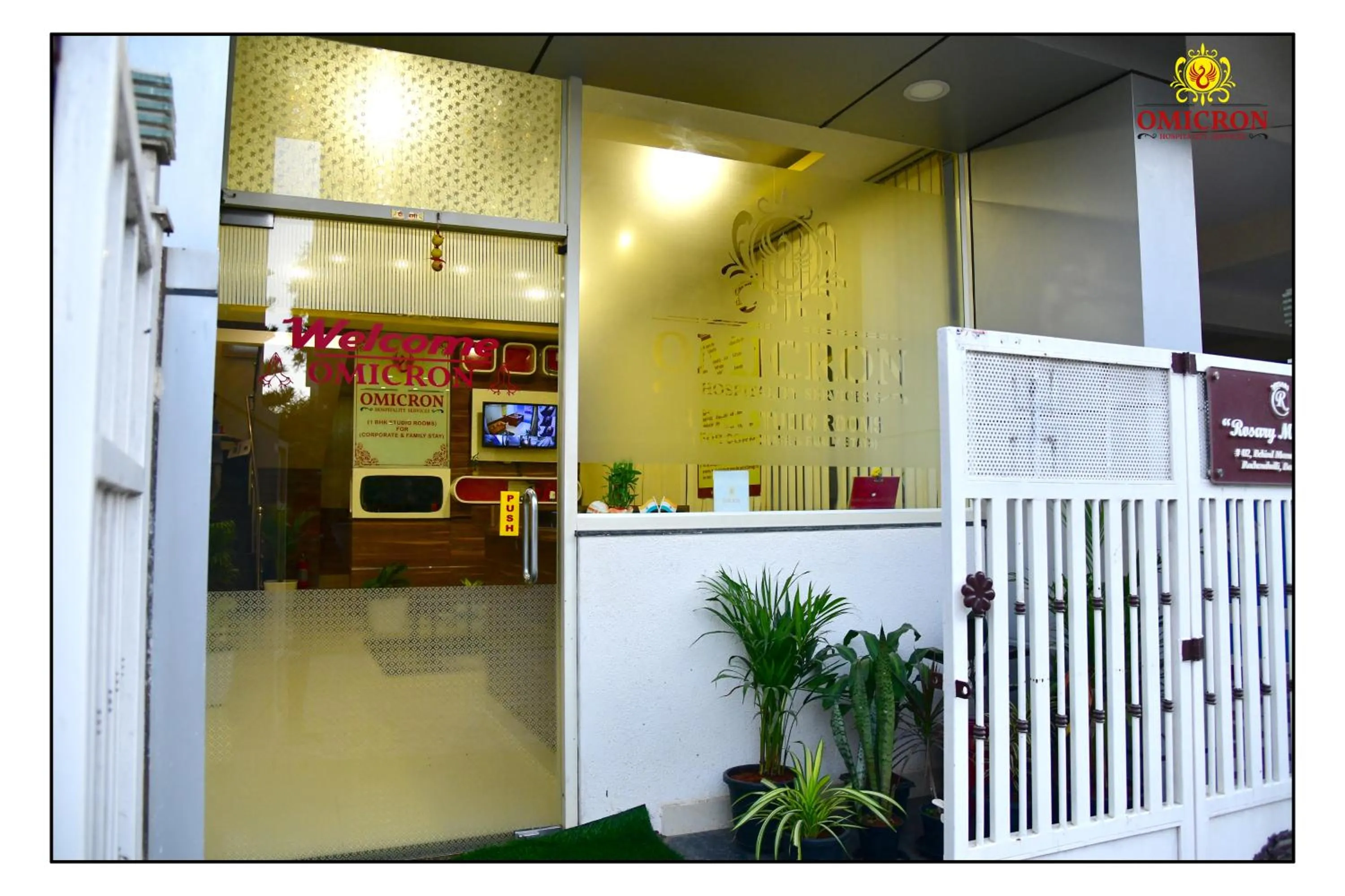 Facade/entrance in Hotel Omicron 1 BHK Studio room