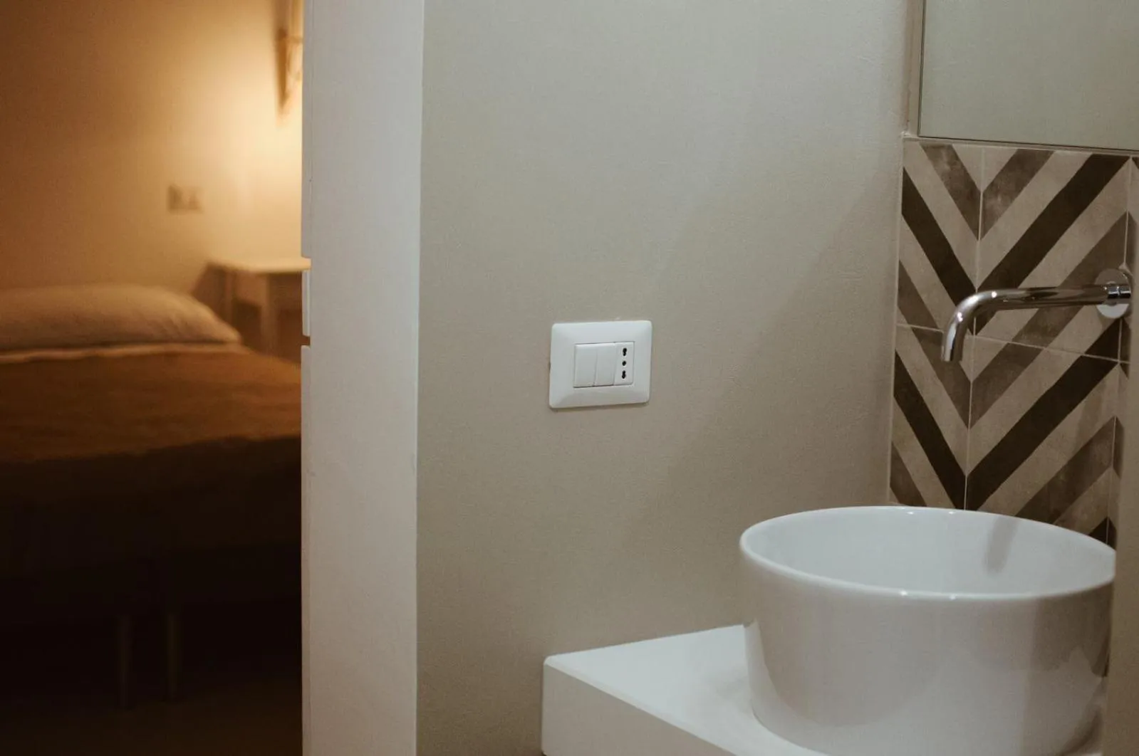 Bathroom, Bed in B&b Sedilequattro