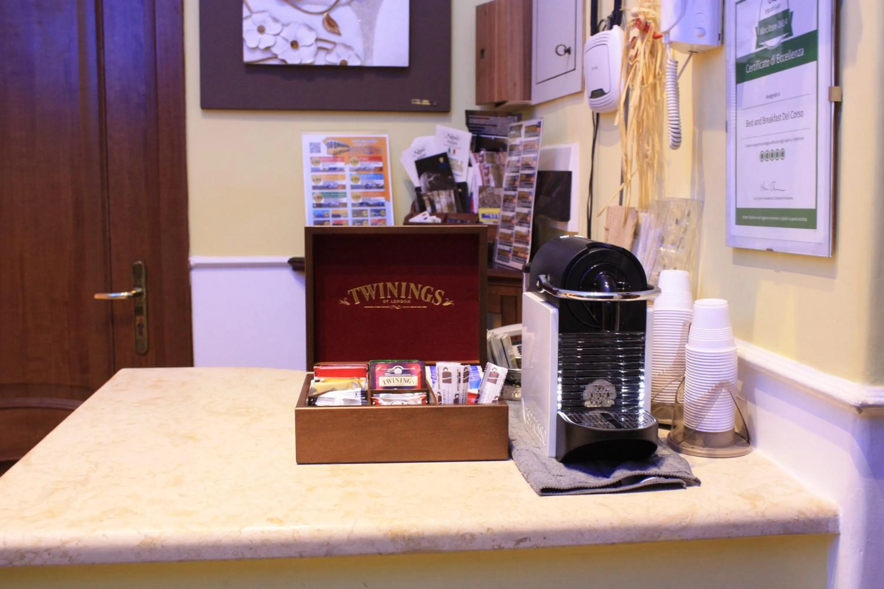 Coffee/tea facilities in B&B Del Corso