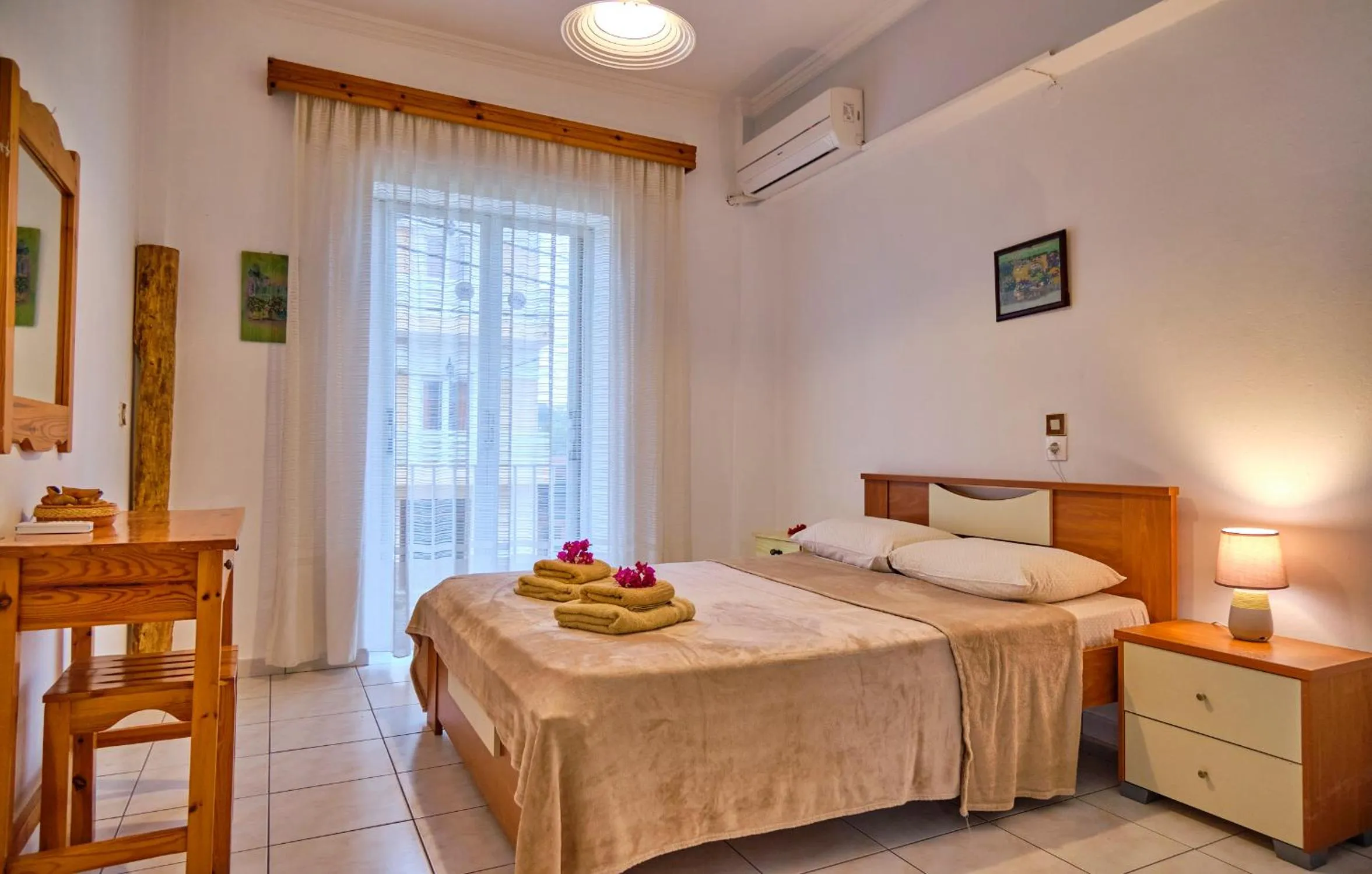 Bed in Maro Apartments Arillas Corfu