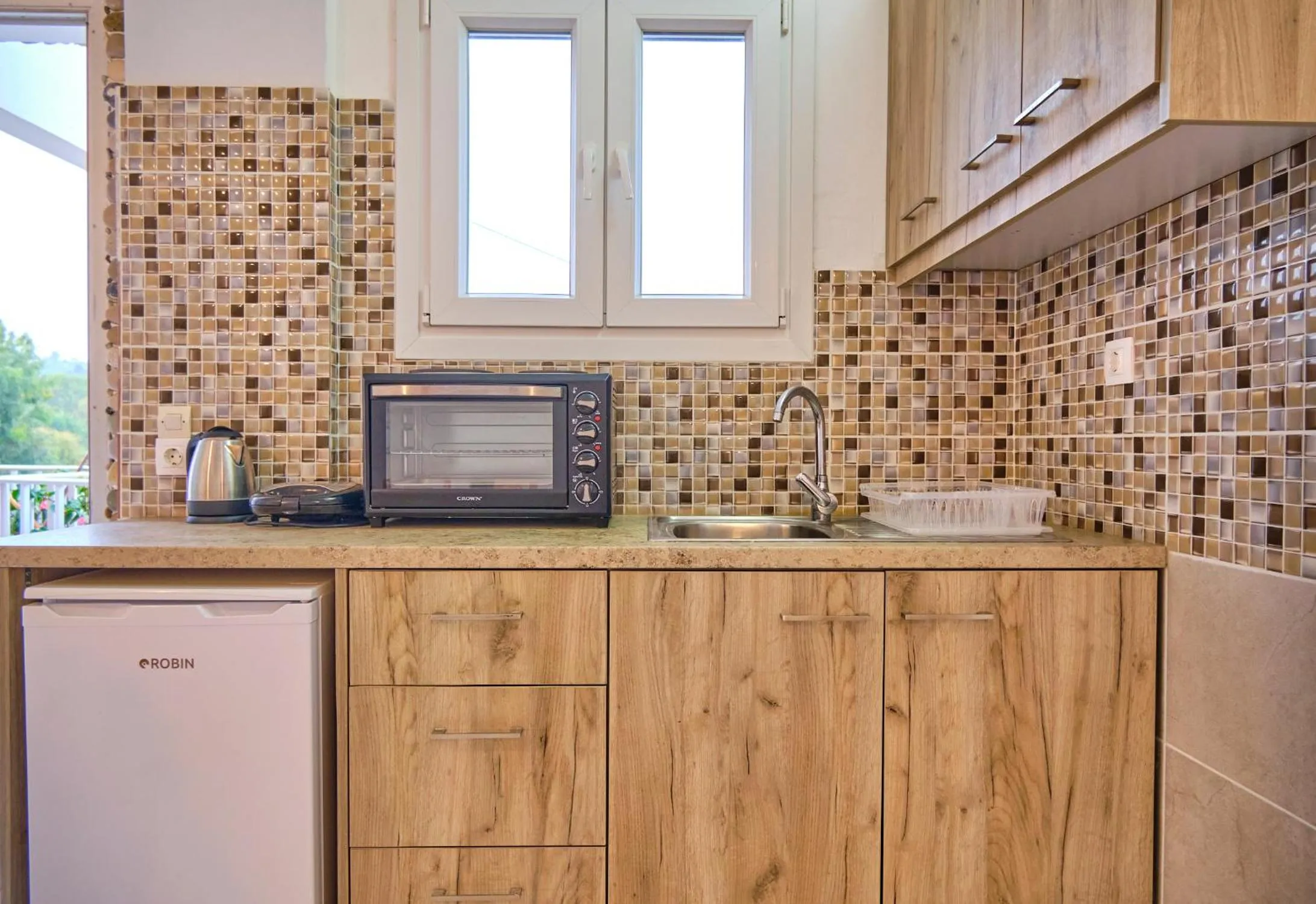 Kitchen or kitchenette in Maro Apartments Arillas Corfu