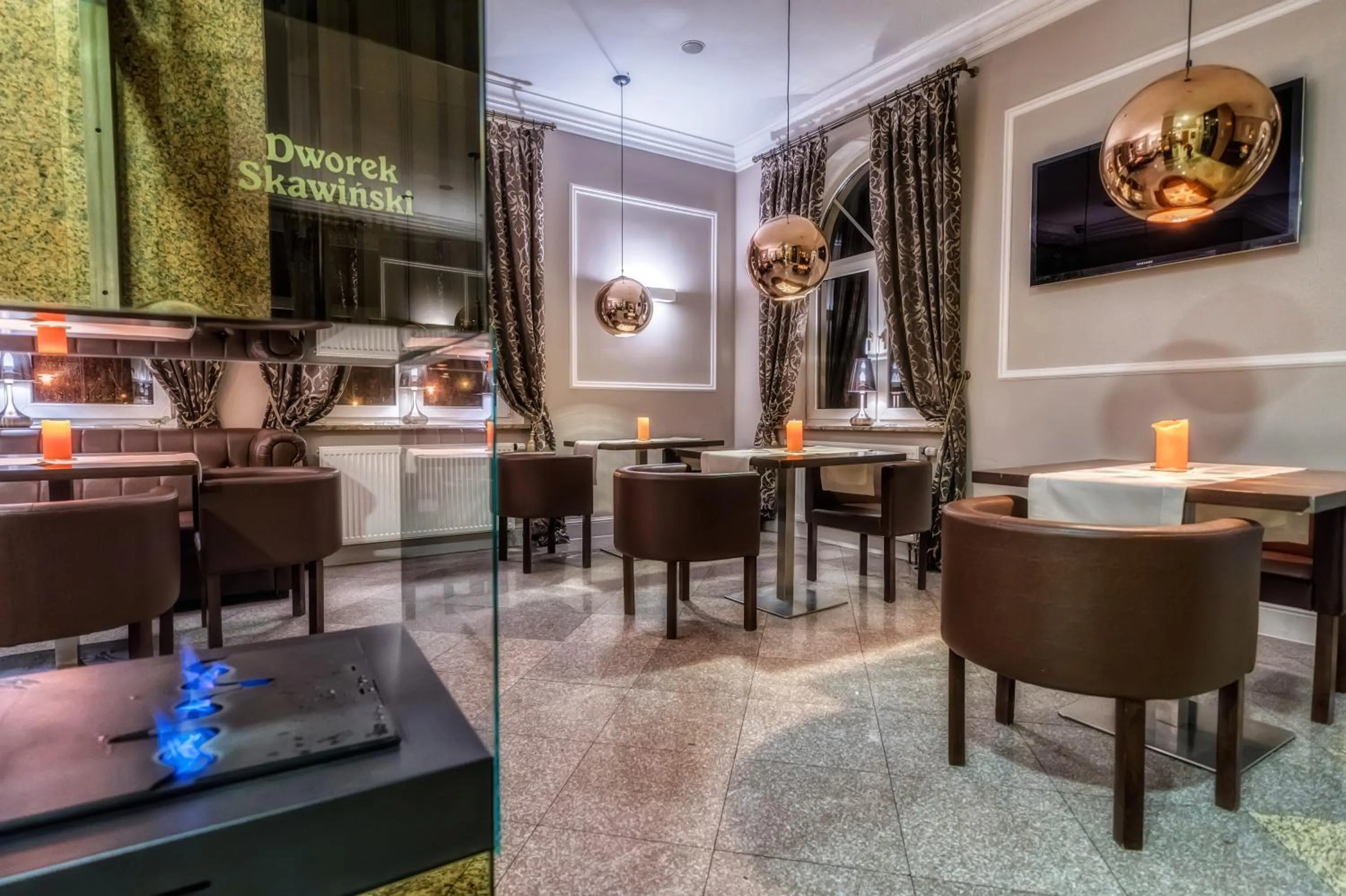 Lounge or bar in Dworek Skawiński