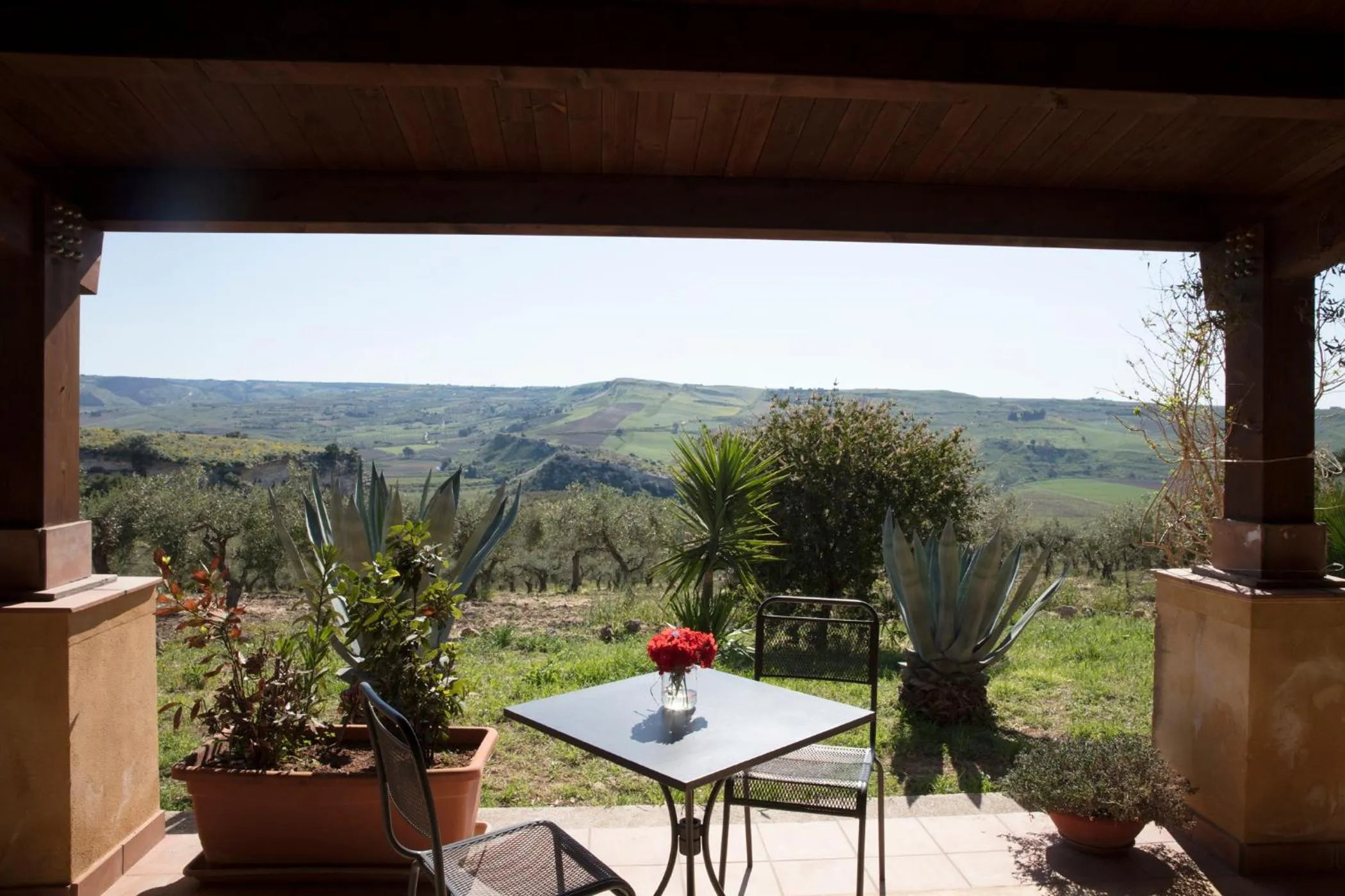 Garden view in Agriturismo Baglio Vecchio