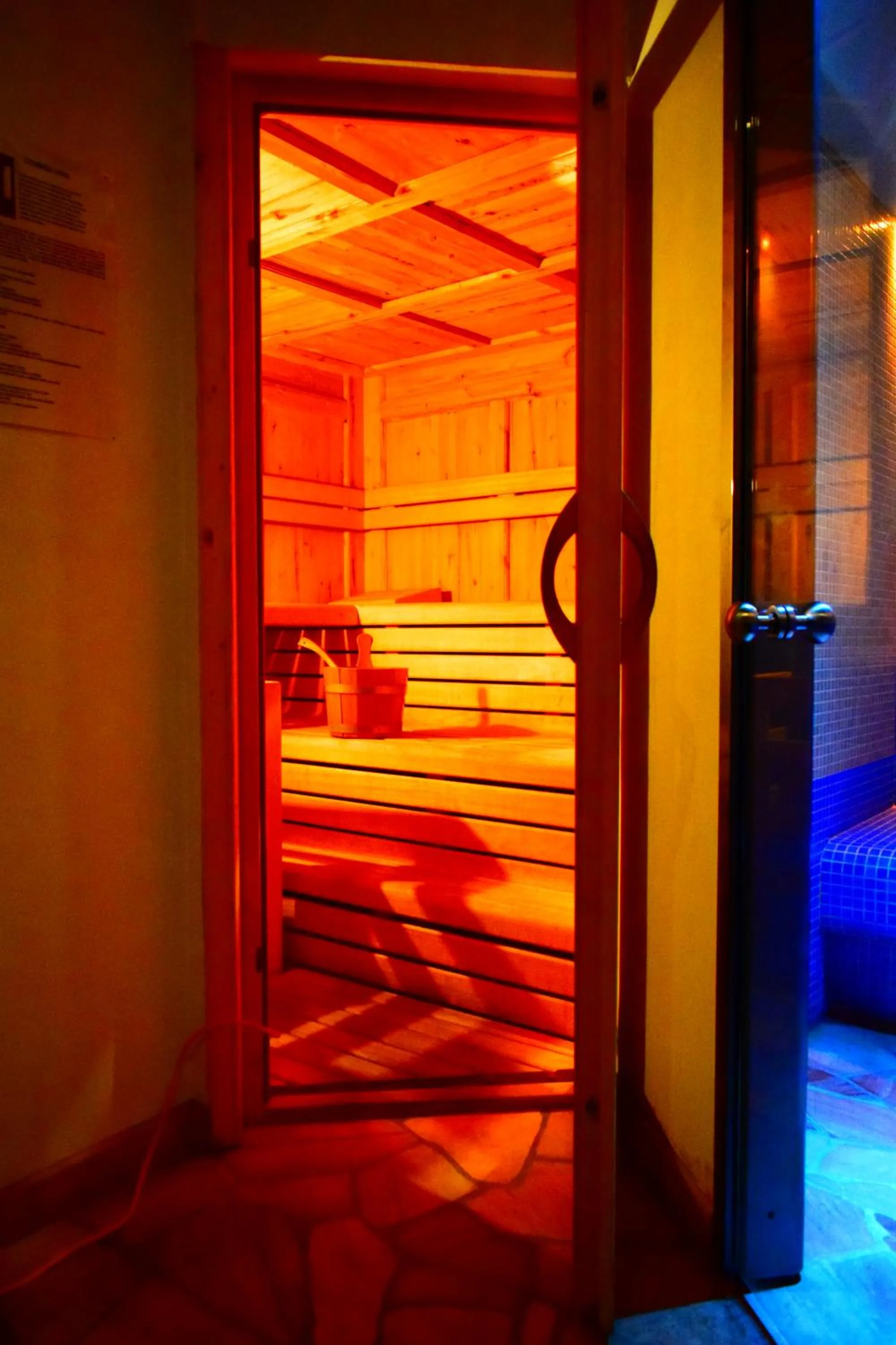 Sauna, Bed in Hotel Vajolet