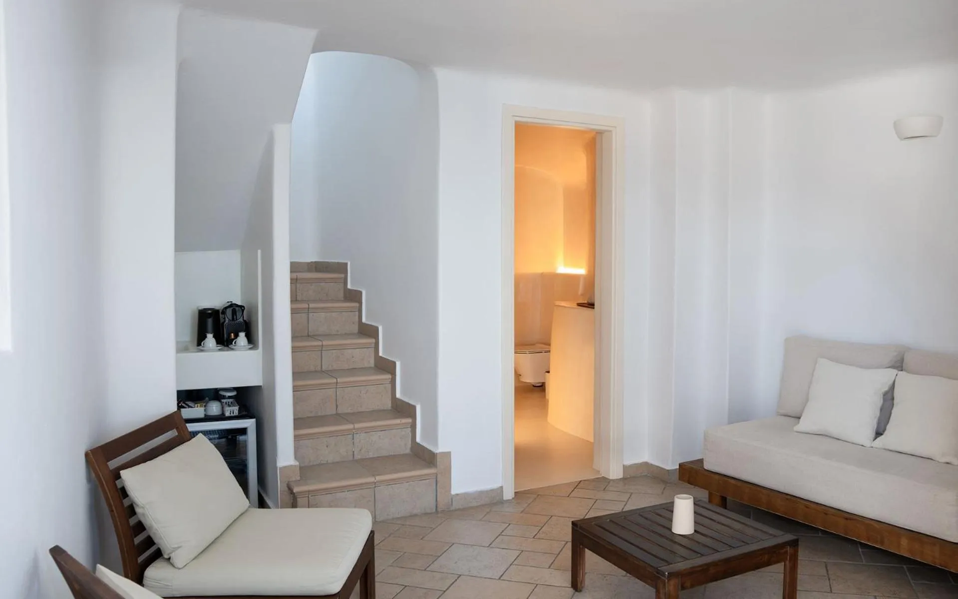 Living room in Mirabo Villas