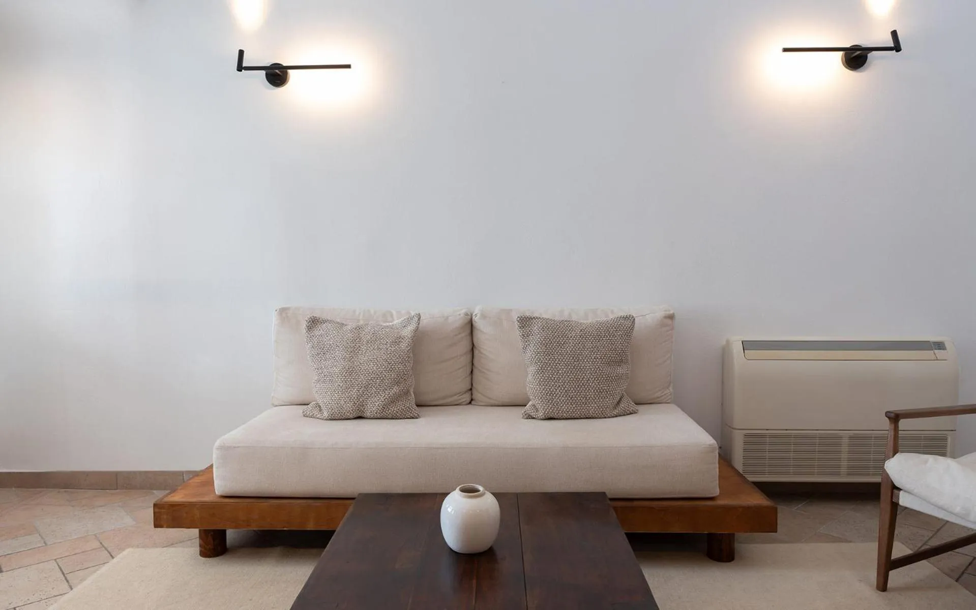 Living room in Mirabo Villas