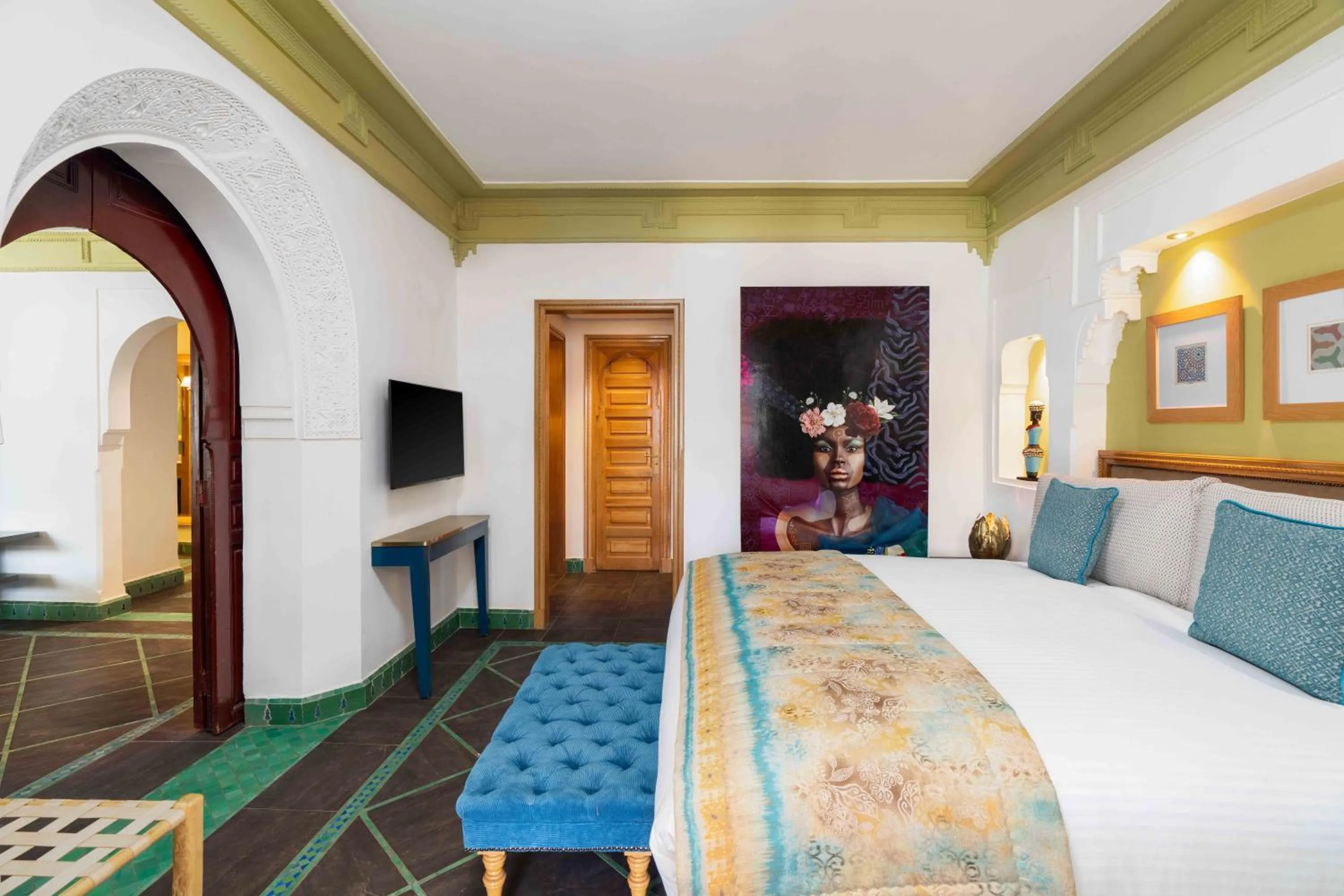 Photo of the whole room, Bed in Jaal Riad Resort