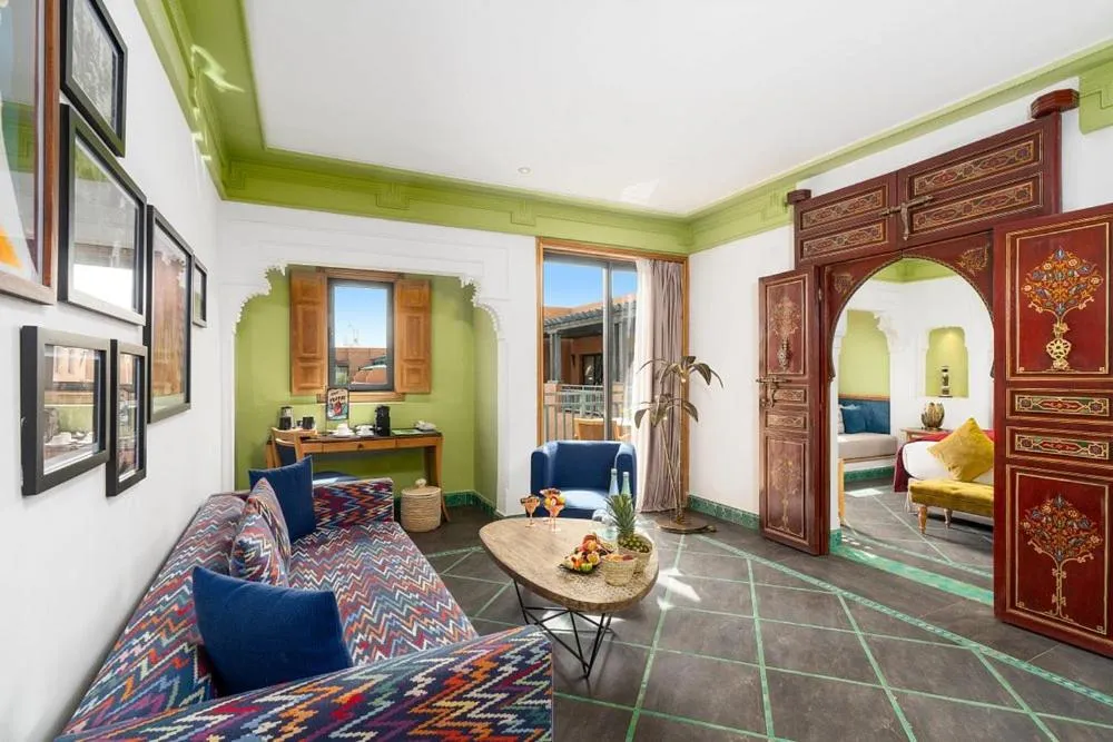 Living room, Bed in Jaal Riad Resort