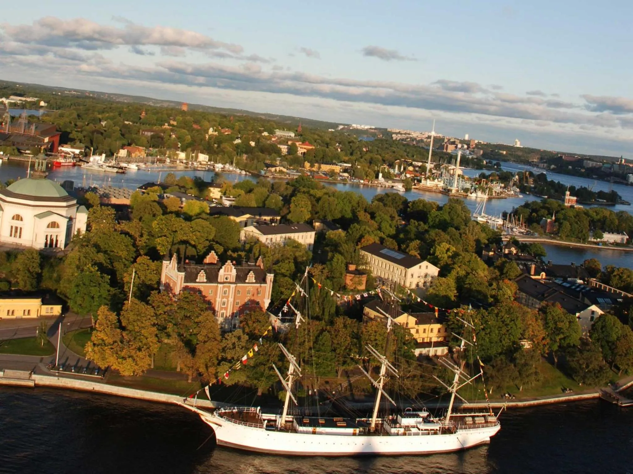Bird's eye view in STF Stockholm Skeppsholmen Vandrarhem